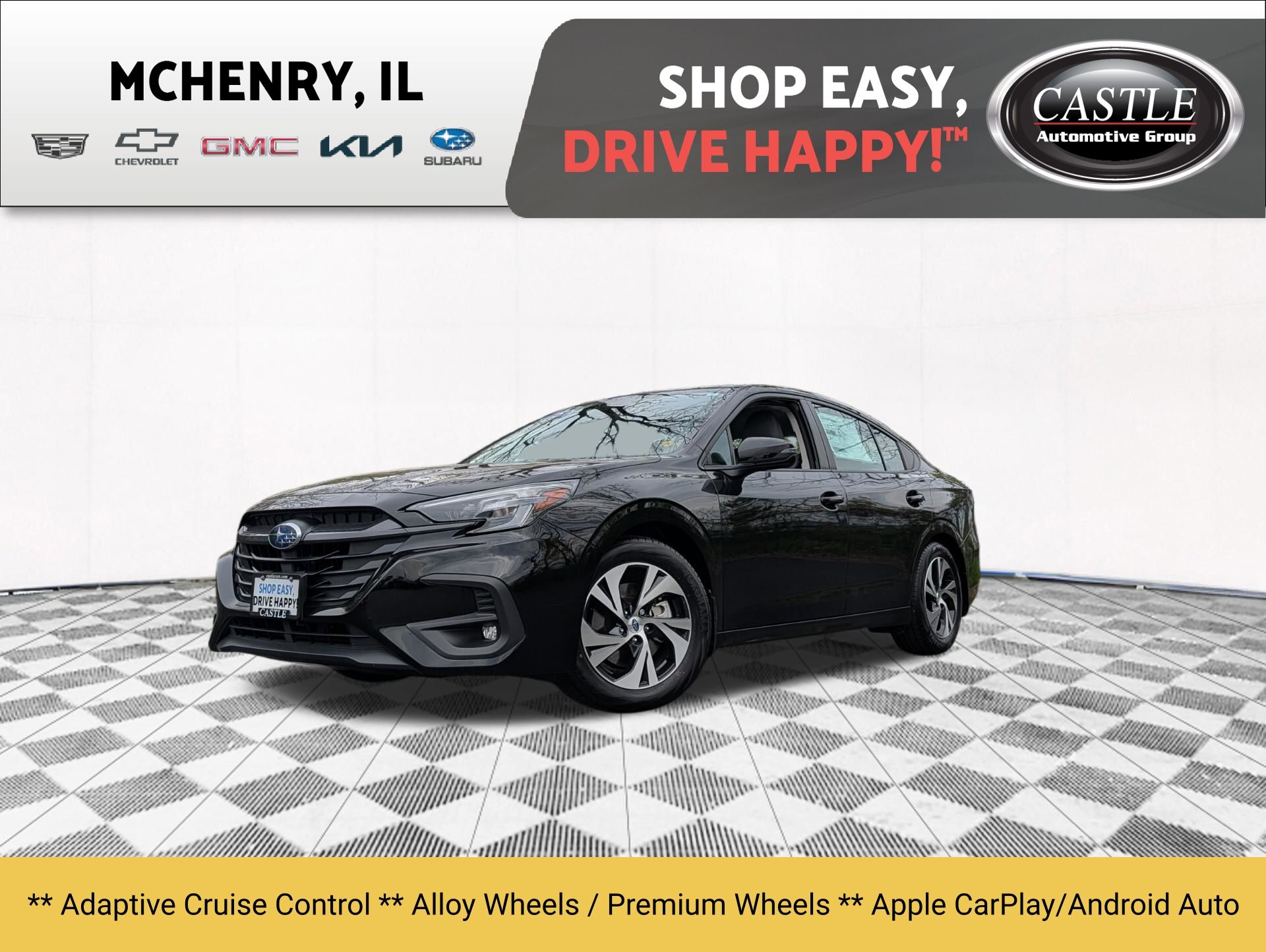 Crystal Black Silica 2025 Subaru Legacy Sedan All-Wheel Drive Continuously Variable Transmission