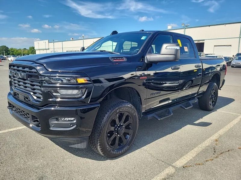 Diamond Black Crystal Pearlcoat 2025 RAM 2500 Pickup Truck Four-Wheel Drive 8-Speed Automatic