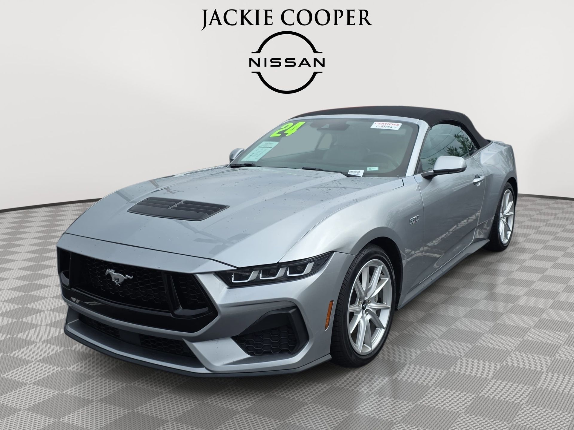 Silver Metallic 2024 Ford Mustang GT Premium Convertible RWD Convertible Rear-Wheel Drive Automatic