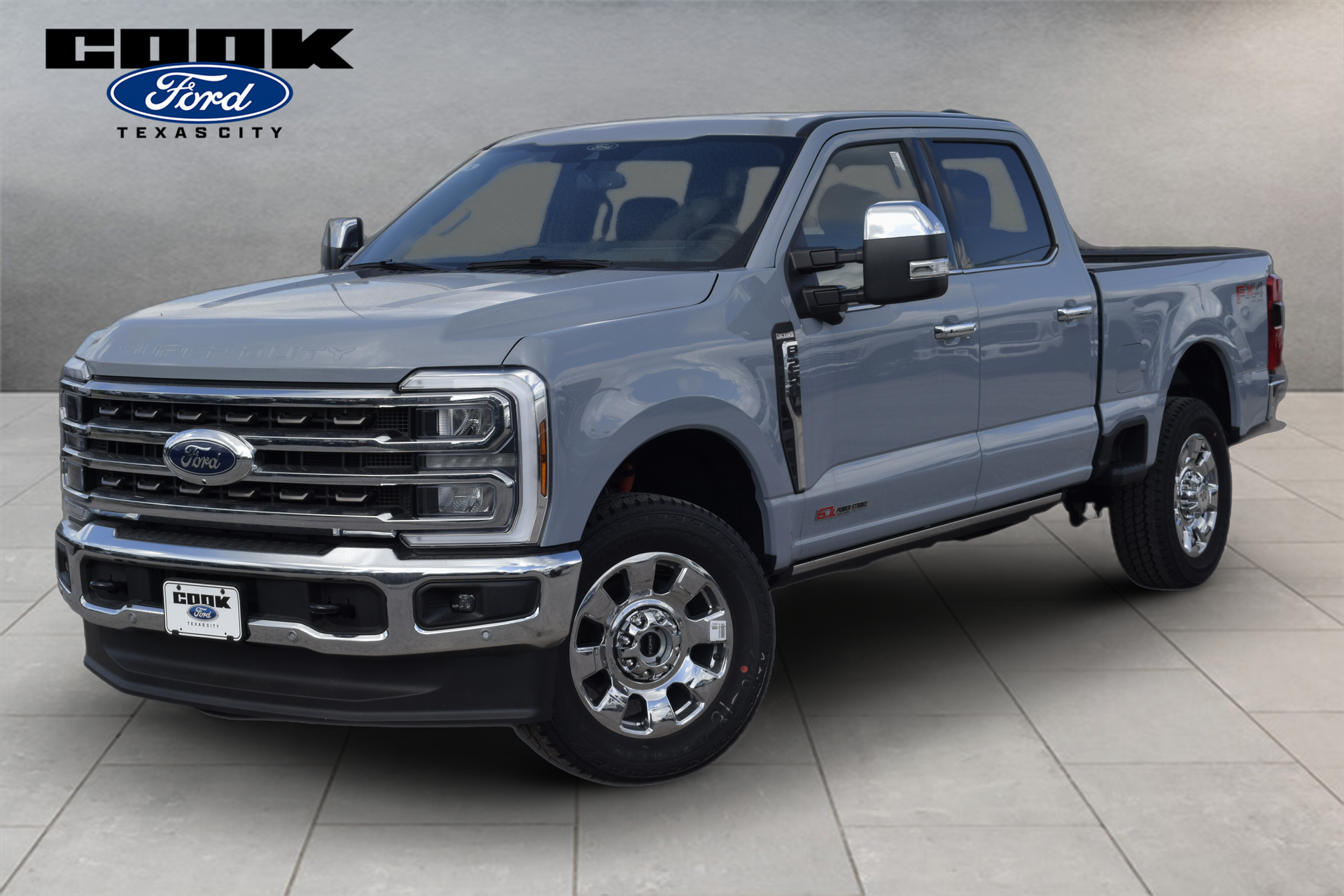 Gray 2026 Ford F-250 Super Duty King Ranch Crew Cab 4WD Pickup Truck Four-Wheel Drive Automatic