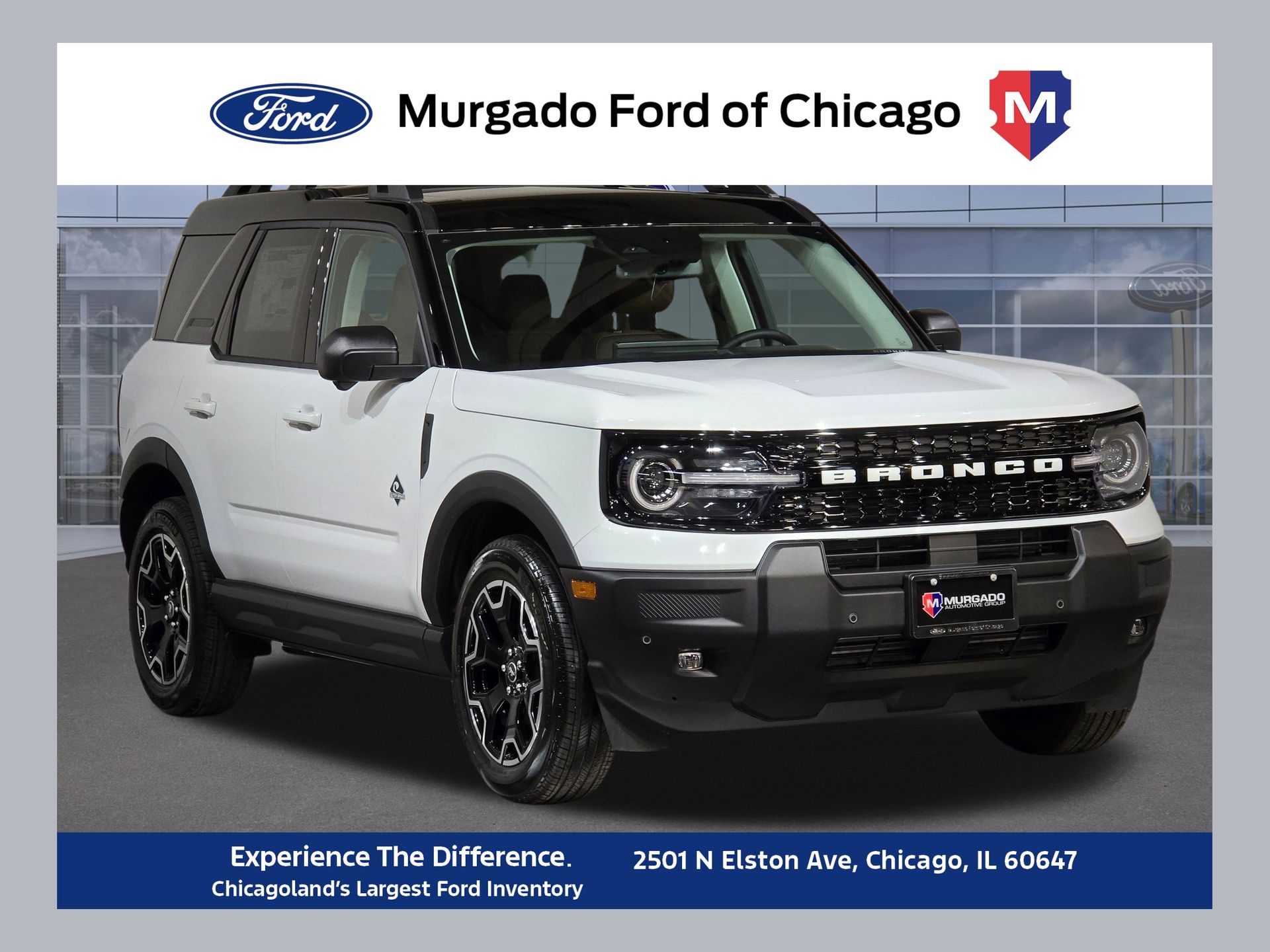 Oxford White 2025 Ford Bronco Sport SUV / Crossover All-Wheel Drive 8-Speed Automatic