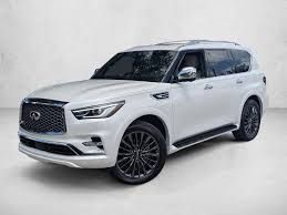 Moonstone White 2024 INFINITI QX80 Sensory 4WD SUV / Crossover All-Wheel Drive 7-Speed Automatic