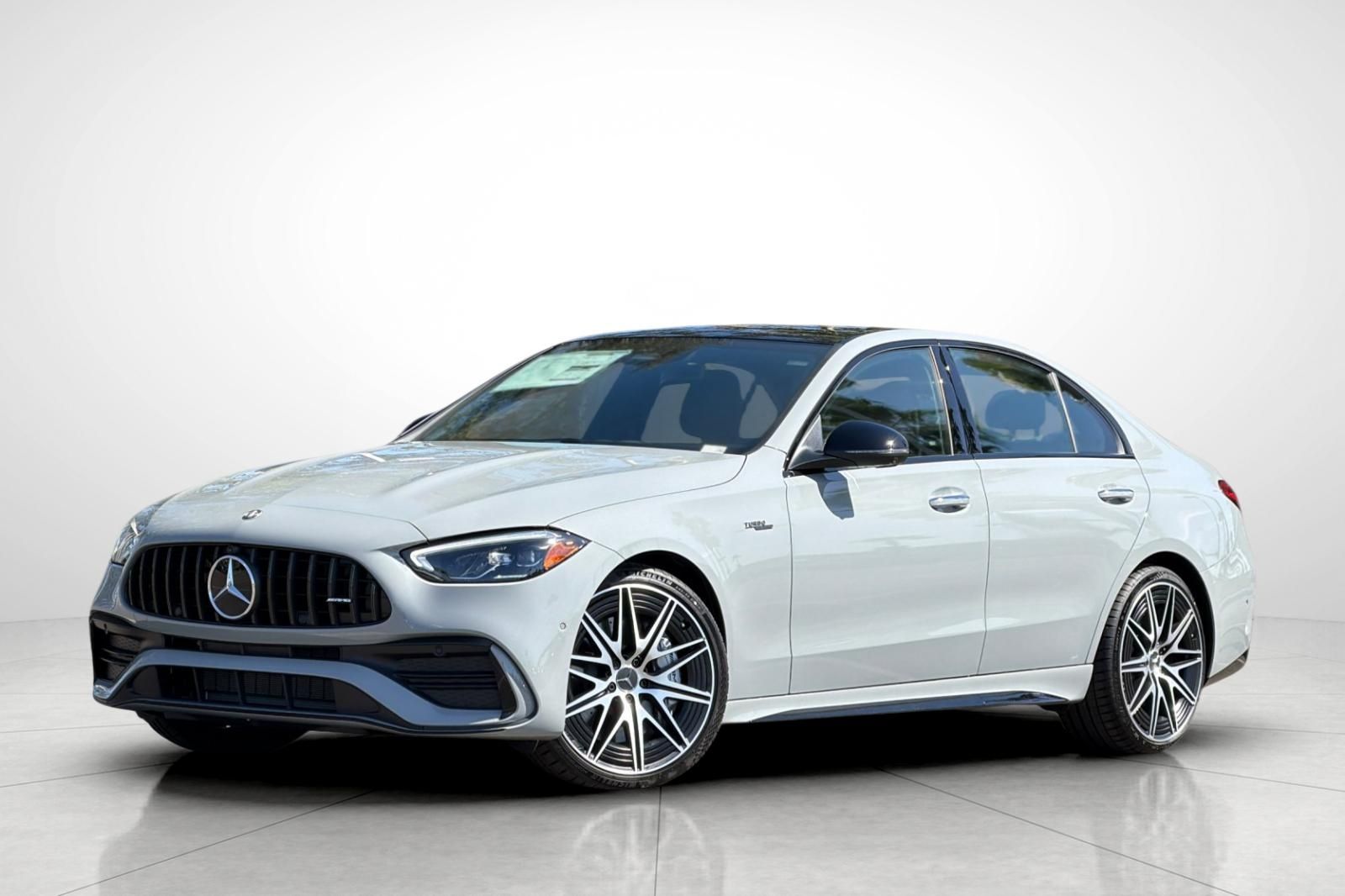 Gray (MANUFAKTUR Alpine Grey) 2026 Mercedes-Benz C-Class Sedan All-Wheel Drive 9-Speed Automatic
