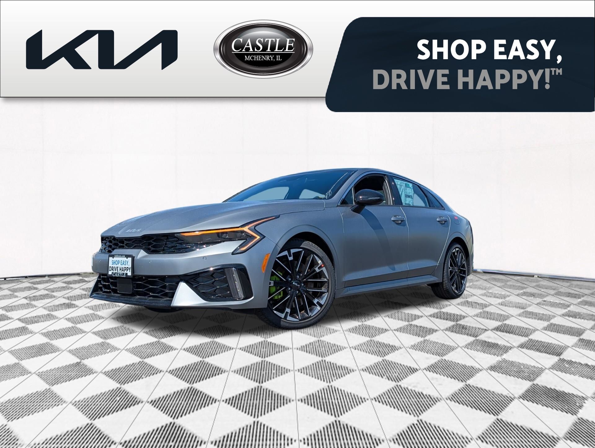 Steel Matte Gray 2026 Kia K5 GT FWD Sedan Front-Wheel Drive 8-Speed Dual Clutch