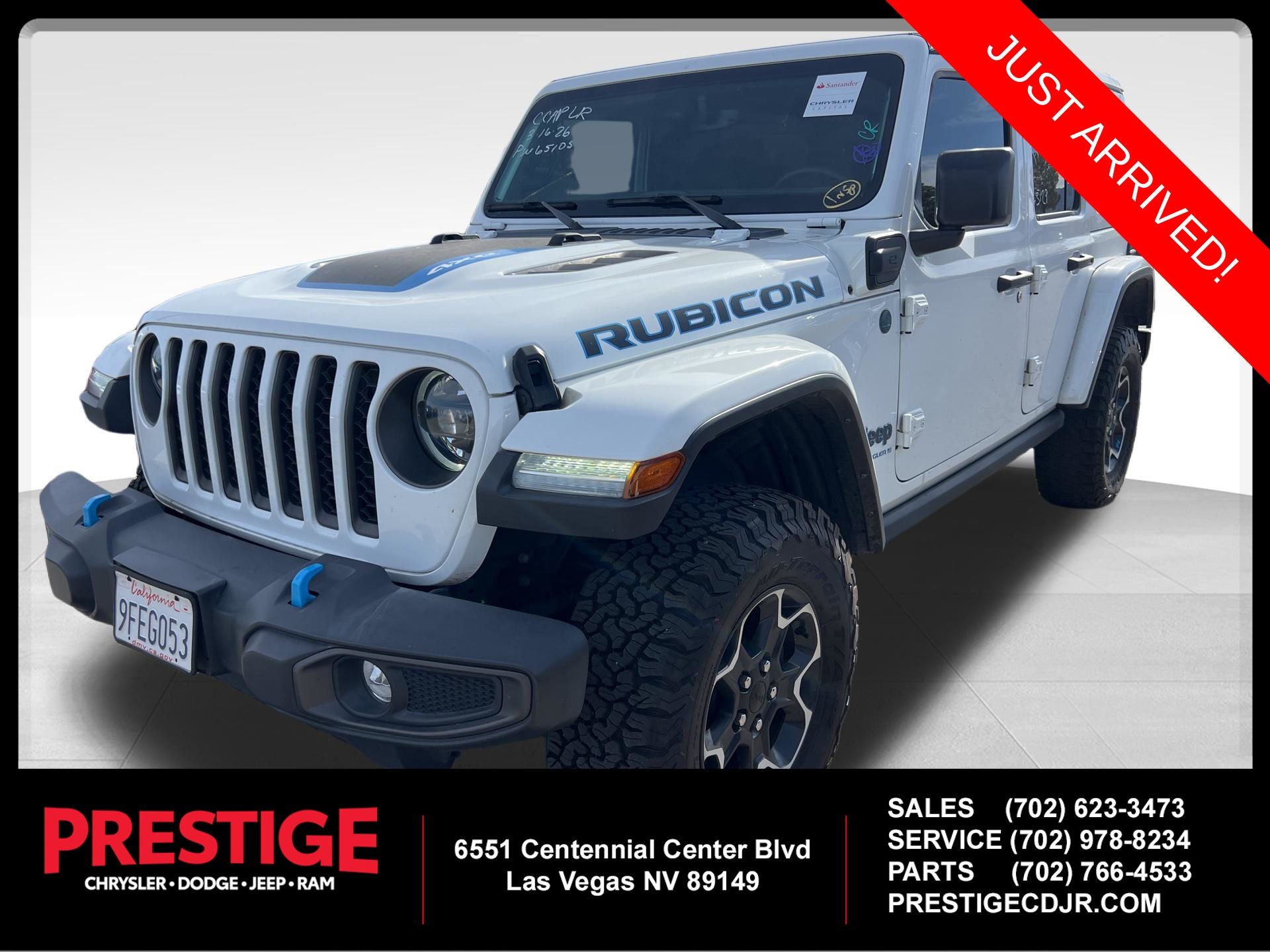 Bright White Clearcoat 2023 Jeep Wrangler 4xe Rubicon 4WD SUV / Crossover Four-Wheel Drive 8-Speed Automatic