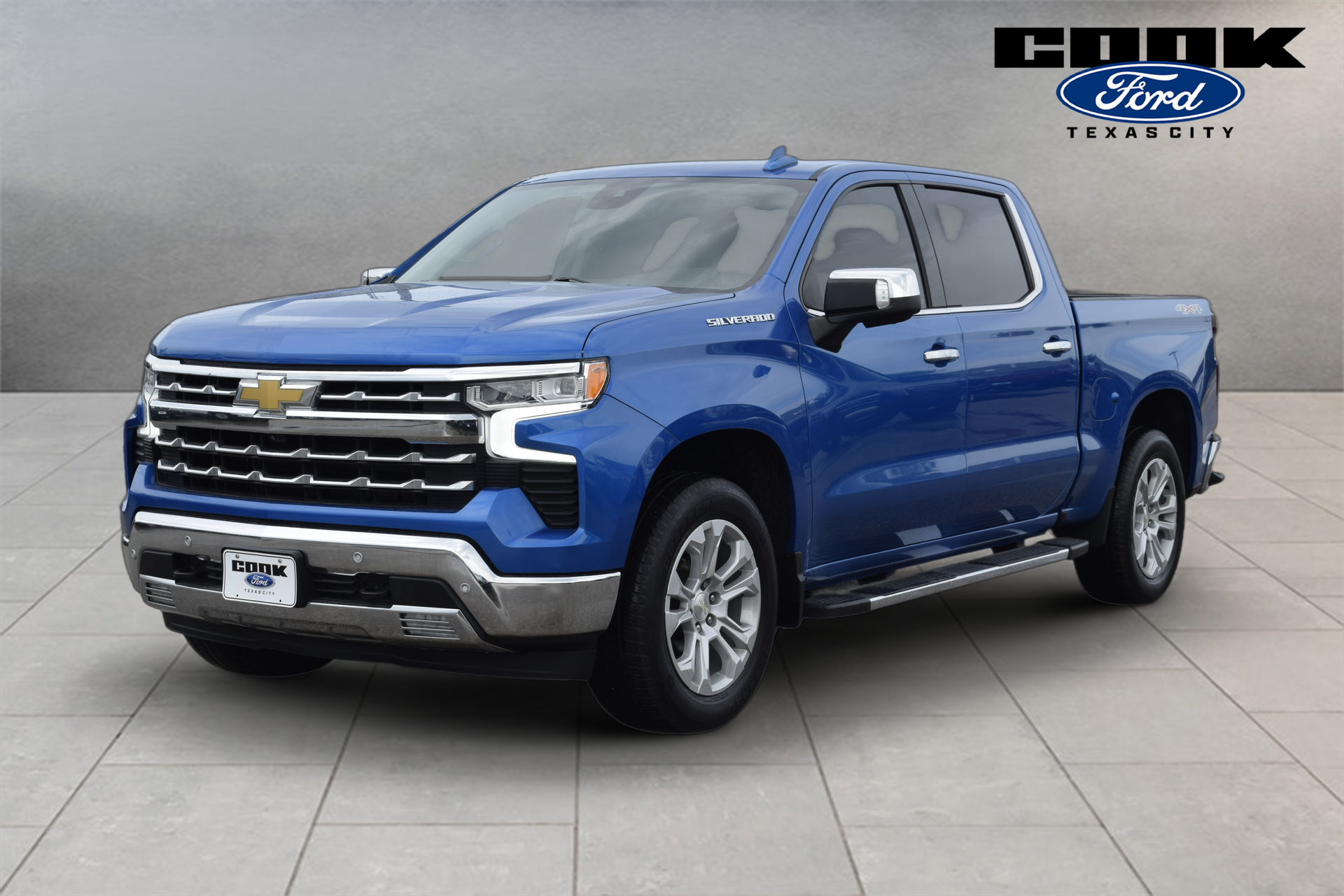 2022 Chevrolet Silverado 1500 LTZ Blue at DeMontrond Gulf Freeway