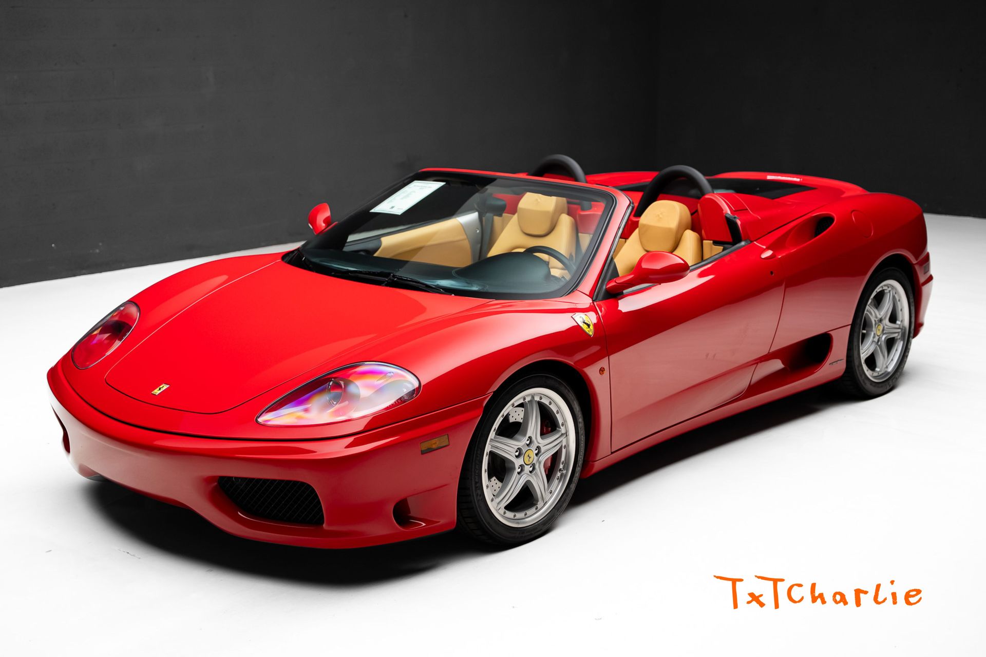 Red 2002 Ferrari 360 Spider RWD Convertible Rear-Wheel Drive 6-Speed Manual