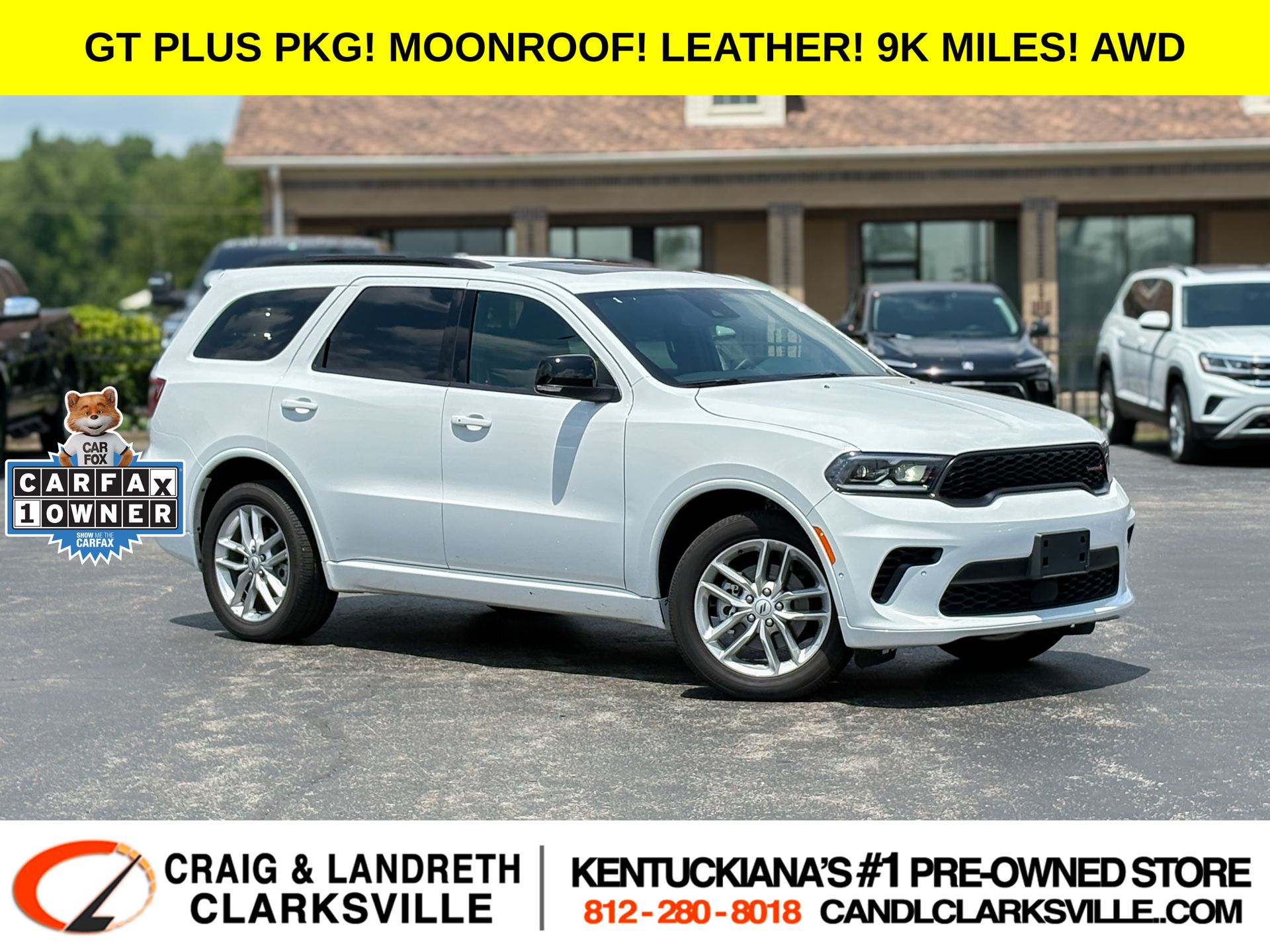 White Knuckle Clearcoat 2026 Dodge Durango SUV / Crossover All-Wheel Drive 8-Speed Automatic