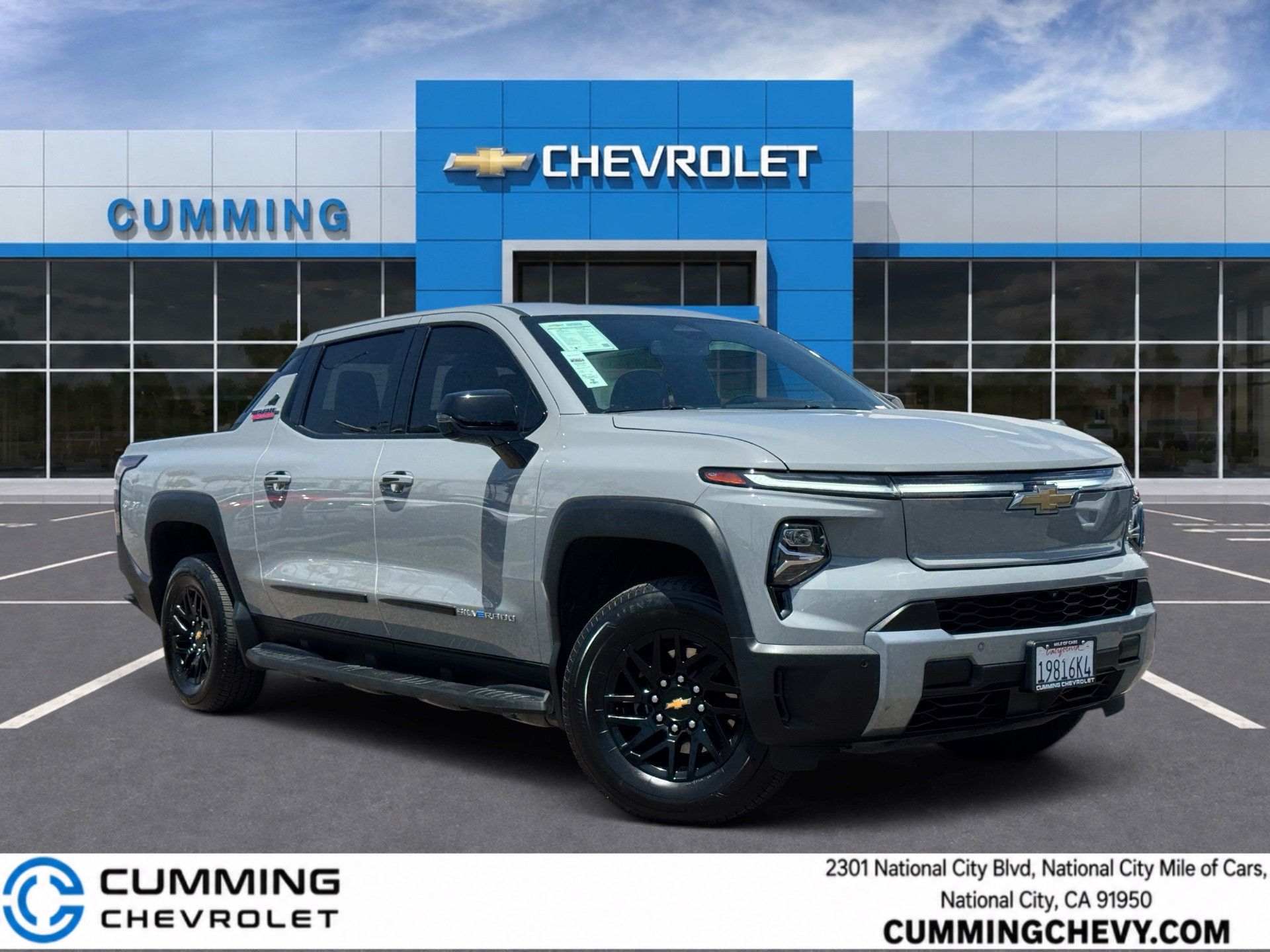 Slate Gray Metallic 2025 Chevrolet Silverado EV Pickup Truck All-Wheel Drive 1-Speed Automatic
