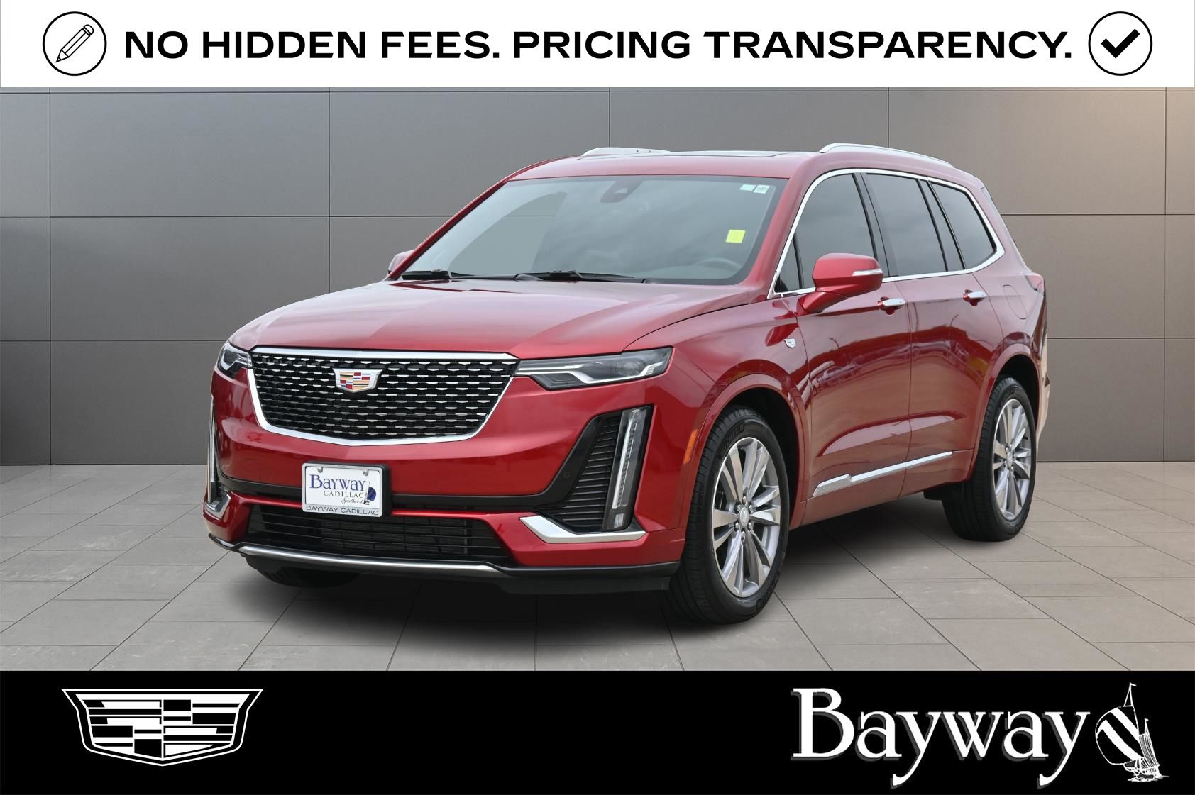 Radiant Red Tintcoat 2024 Cadillac XT6 Premium Luxury FWD SUV / Crossover Front-Wheel Drive 9-Speed Automatic
