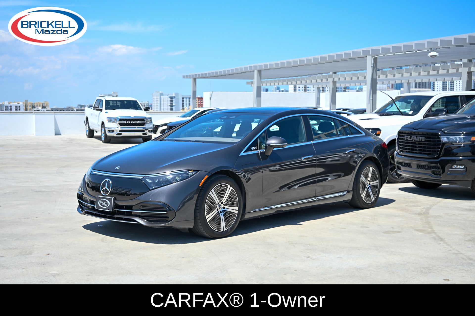 Obsidian Black Metallic 2023 Mercedes-Benz EQS 450+ RWD Sedan Rear-Wheel Drive 1-Speed Automatic