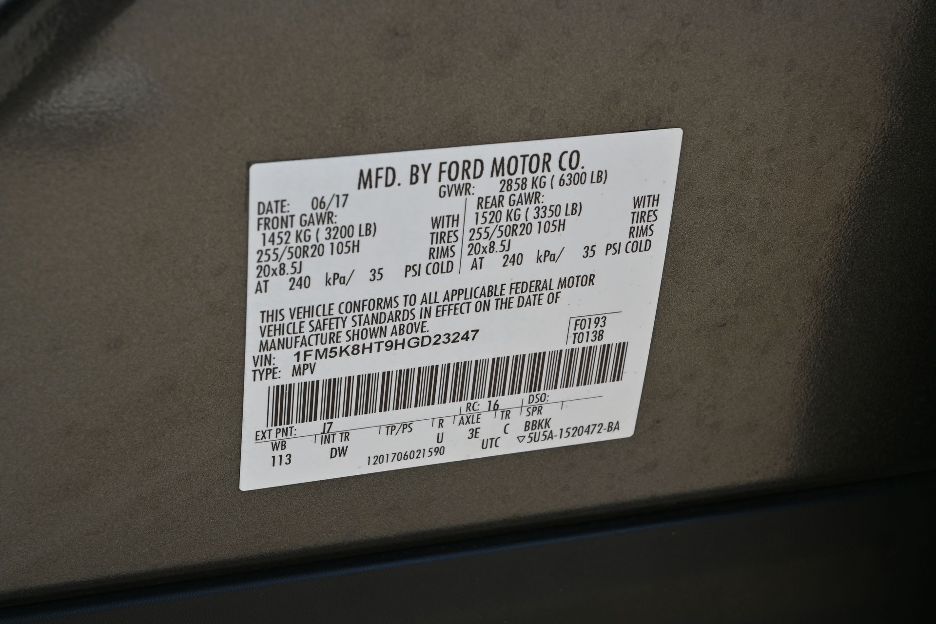 2017 Ford Explorer Platinum Gray at Legacy Ford