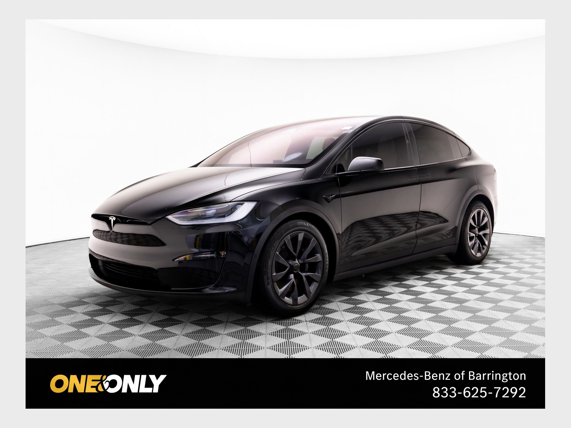 Solid Black 2024 Tesla Model X AWD SUV / Crossover All-Wheel Drive 1-Speed Automatic