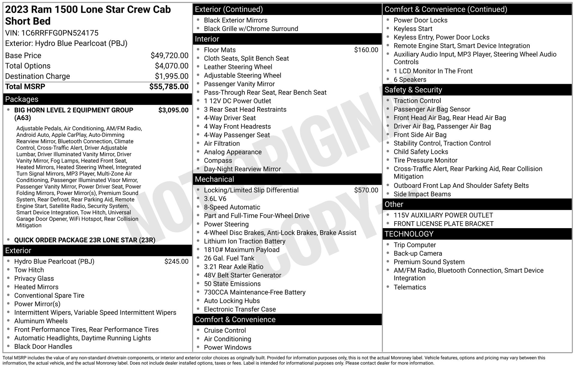 2023 RAM 1500 - Image 3