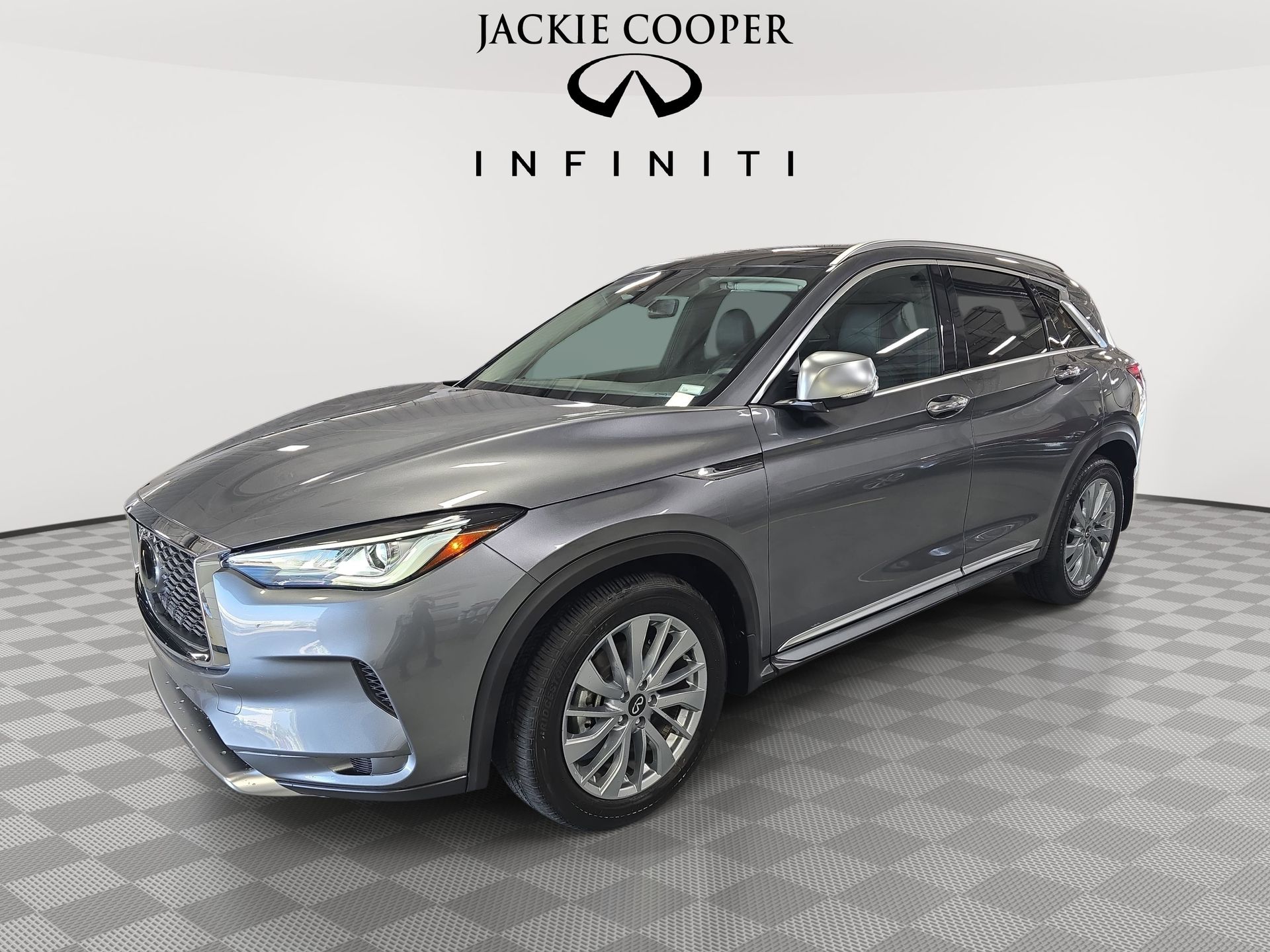 Gray (Graphite Shadow) 2025 INFINITI QX50 Luxe AWD SUV / Crossover All-Wheel Drive Continuously Variable Transmission