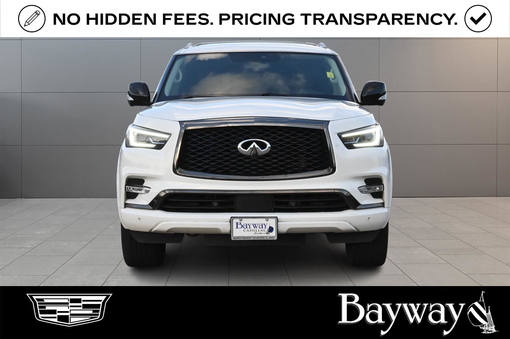 2021 INFINITI QX80 Premium Select White at AutoSavvy Houston Northwest
