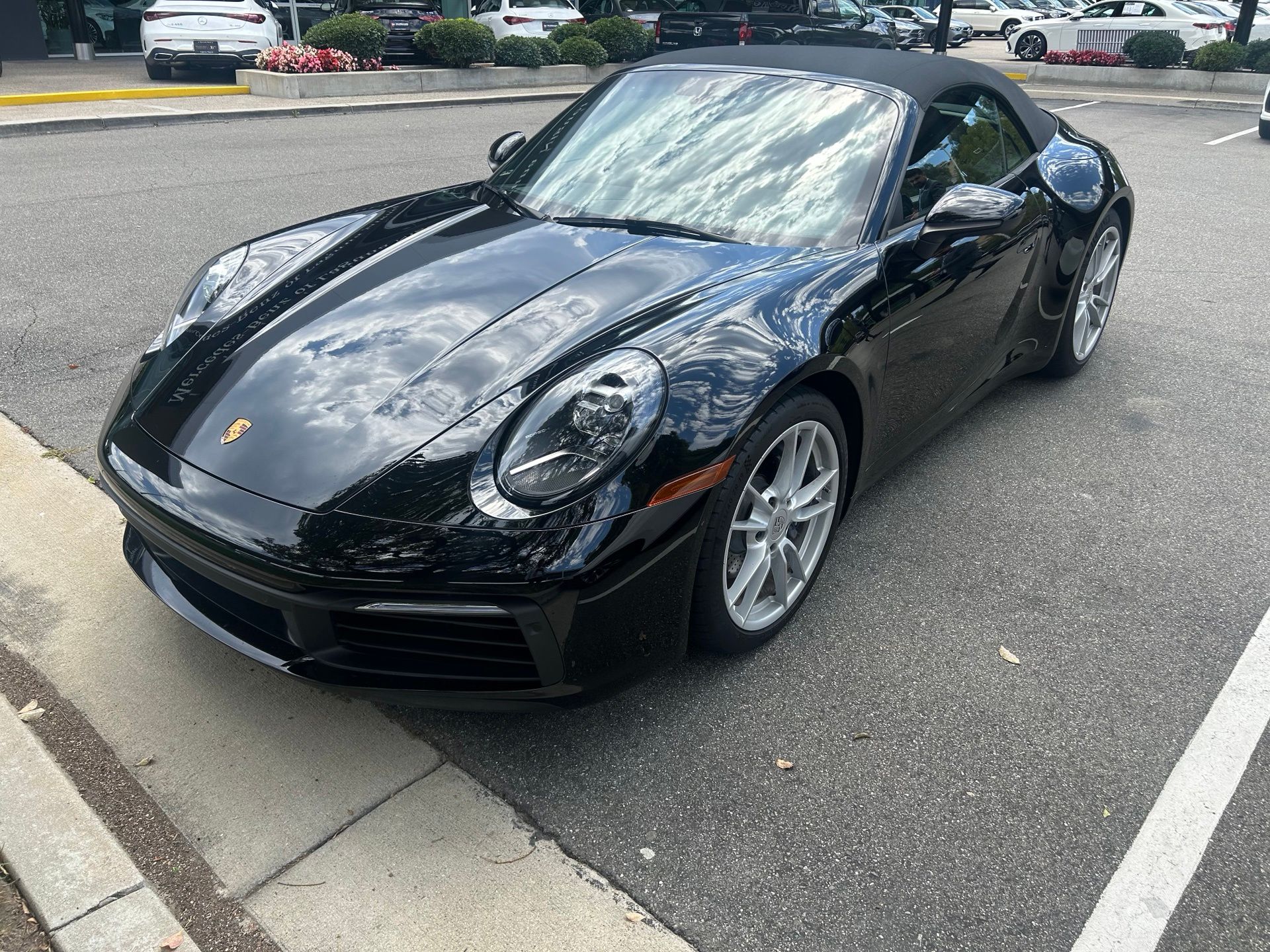 Black 2024 Porsche 911 Convertible Rear-Wheel Drive 8-Speed Automatic