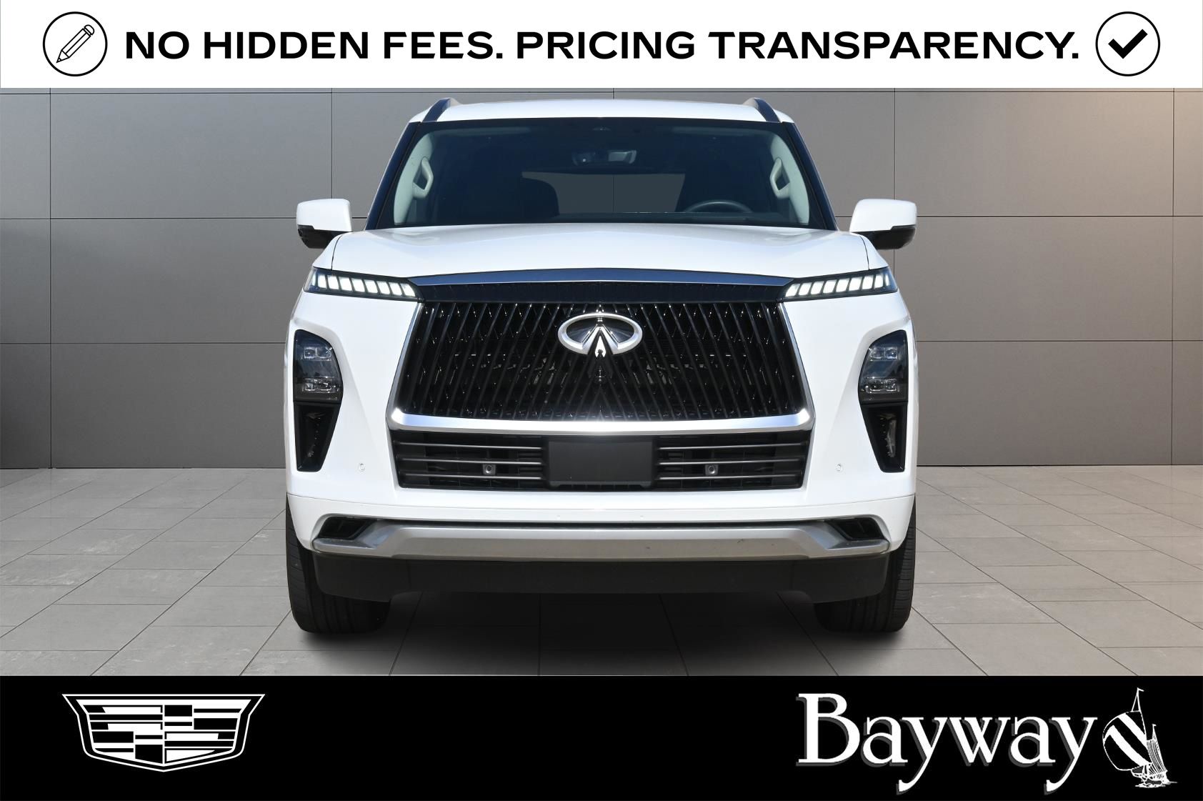 2026 INFINITI QX80 LUXE White at Genesis of Spring