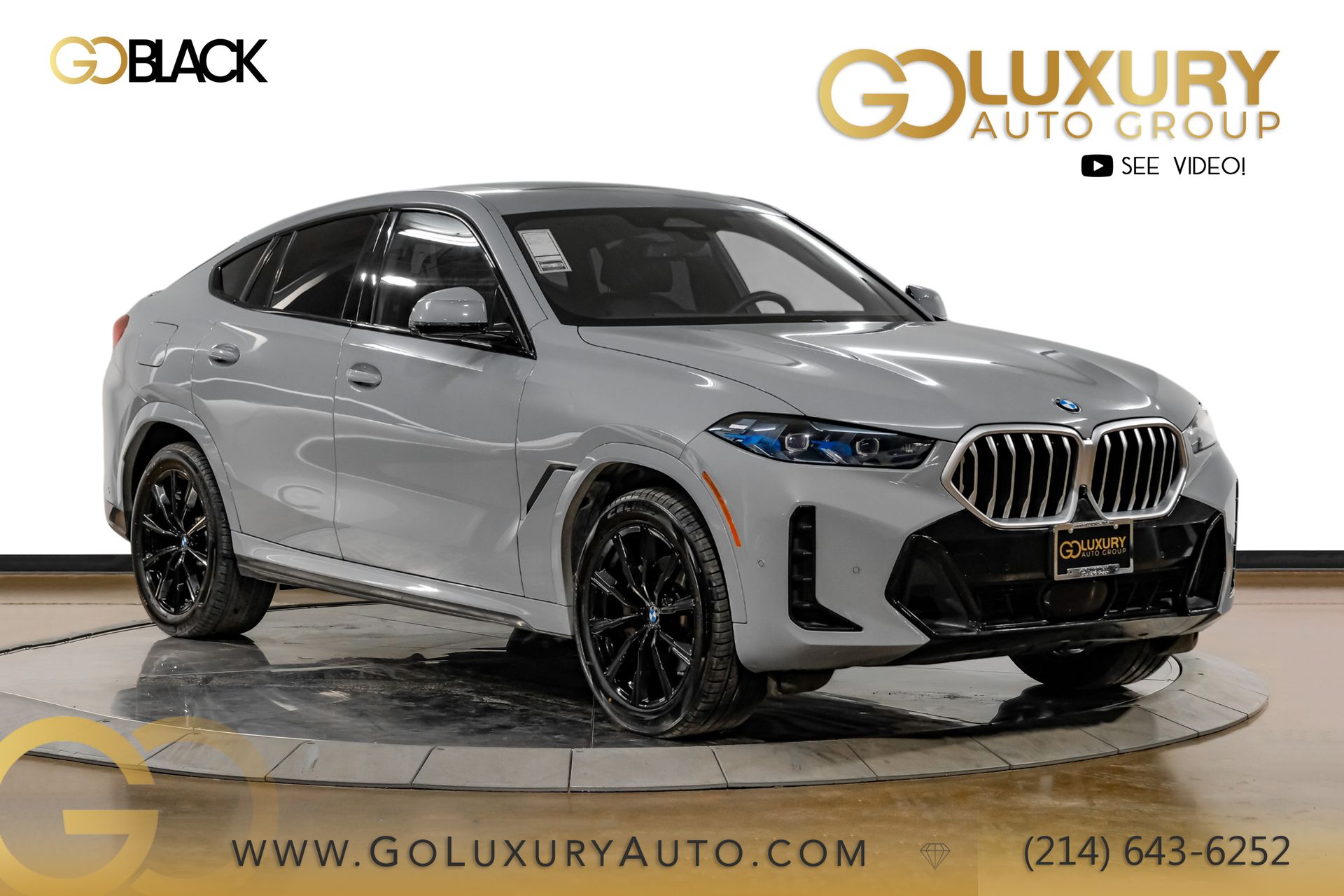 Gray Metallic 2025 BMW X6 SUV / Crossover All-Wheel Drive 8-Speed Automatic