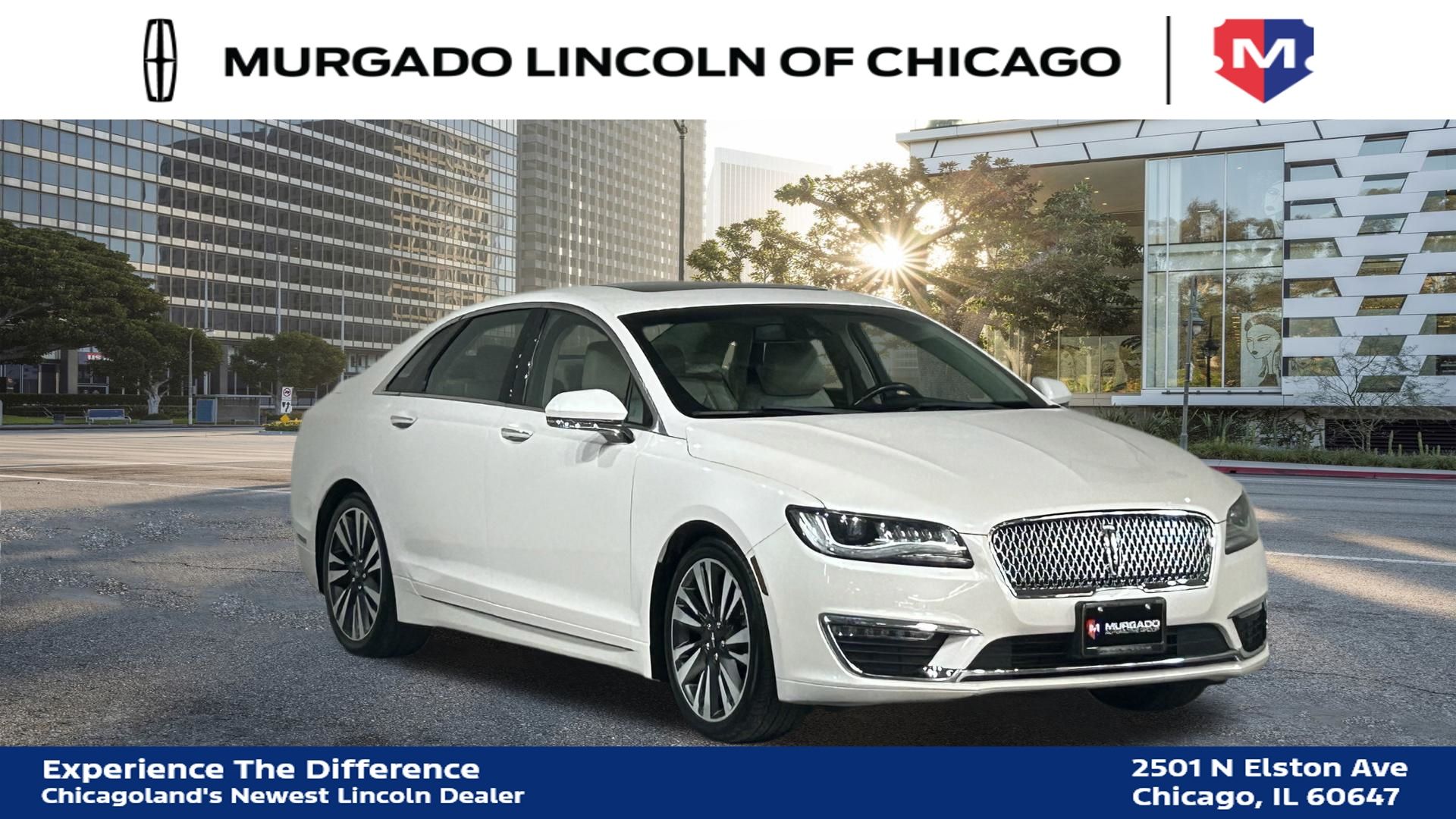 White Platinum Clearcoat Metallic 2018 Lincoln MKZ Sedan All-Wheel Drive 6-Speed Automatic