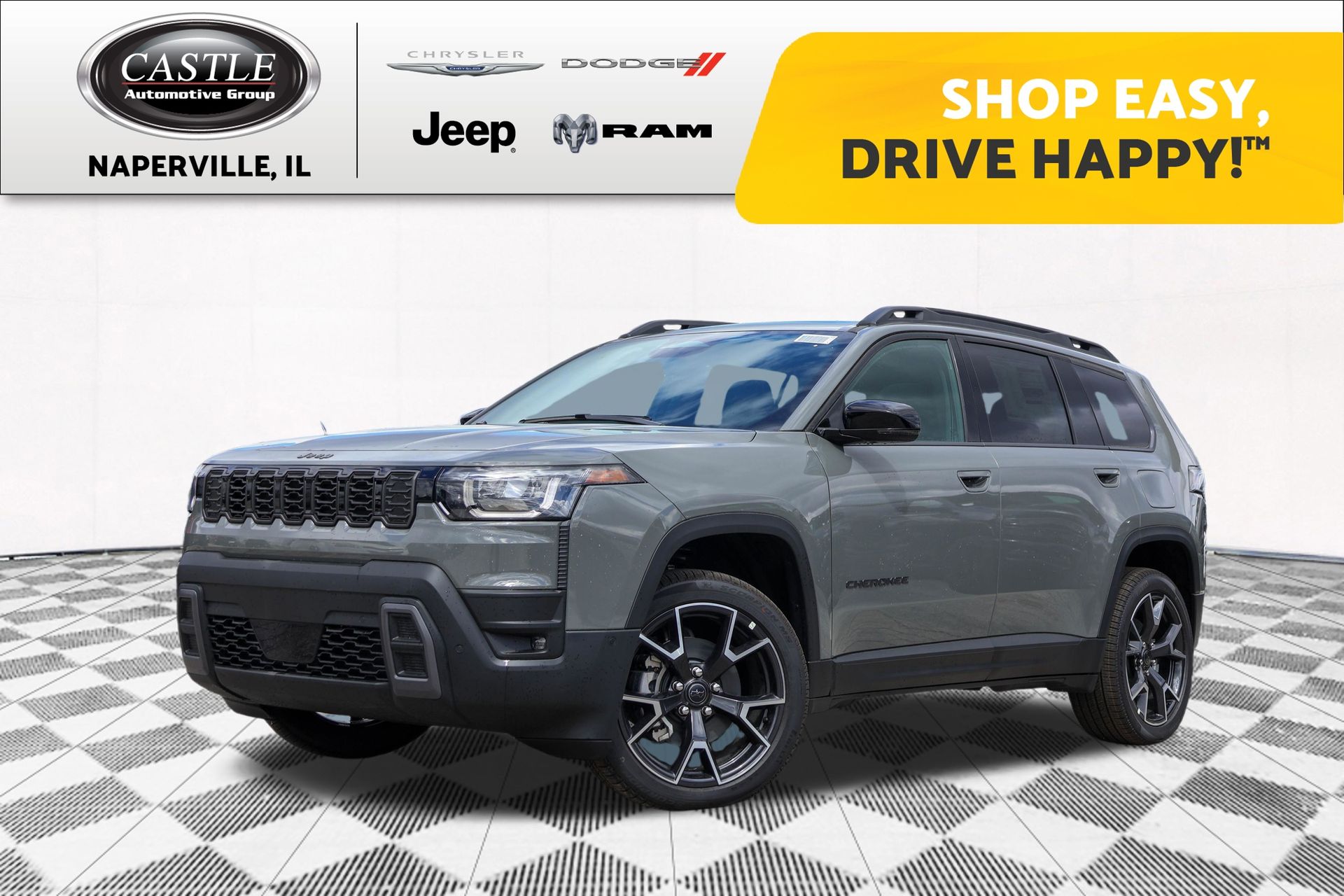 Sting-Gray Clearcoat 2026 Jeep Cherokee Overland 4WD SUV / Crossover Four-Wheel Drive Continuously Variable Transmission