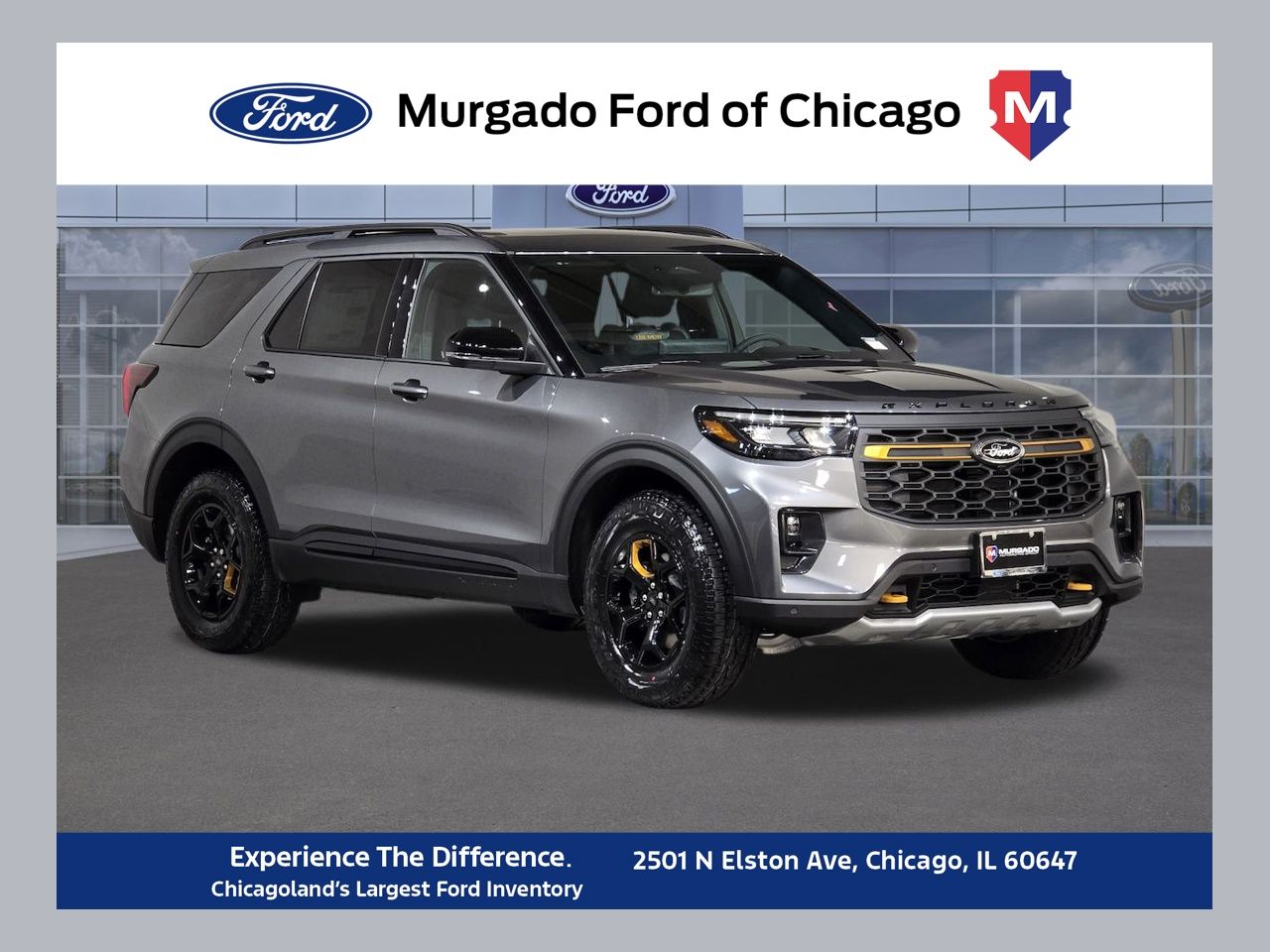 Carbonized Gray Metallic 2026 Ford Explorer SUV / Crossover All-Wheel Drive Automatic