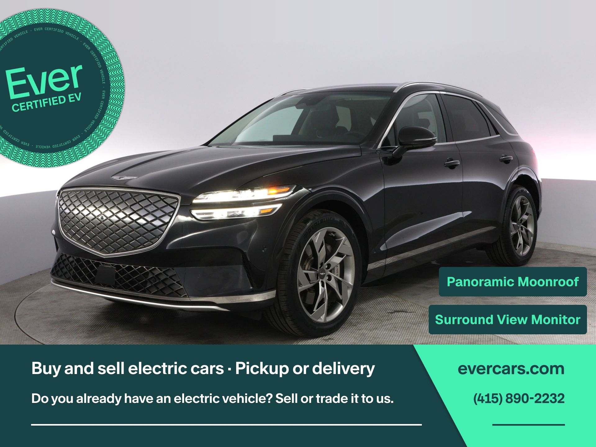 Vik Black 2023 Genesis GV70 Electrified AWD SUV / Crossover All-Wheel Drive 1-Speed Automatic