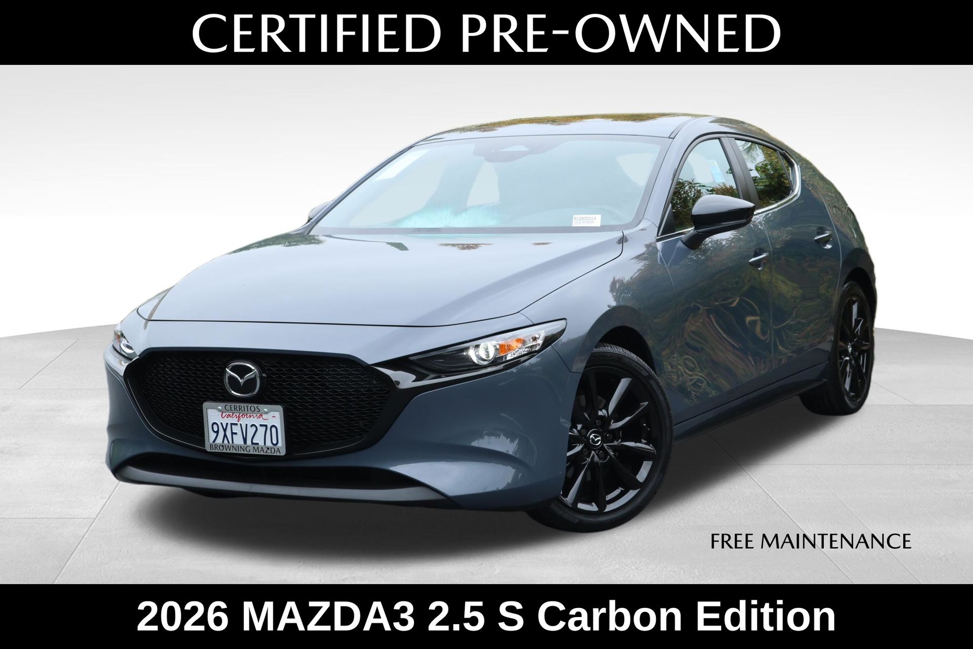 Polymetal Gray Metallic 2026 Mazda MAZDA3 Hatchback All-Wheel Drive 6-Speed Automatic
