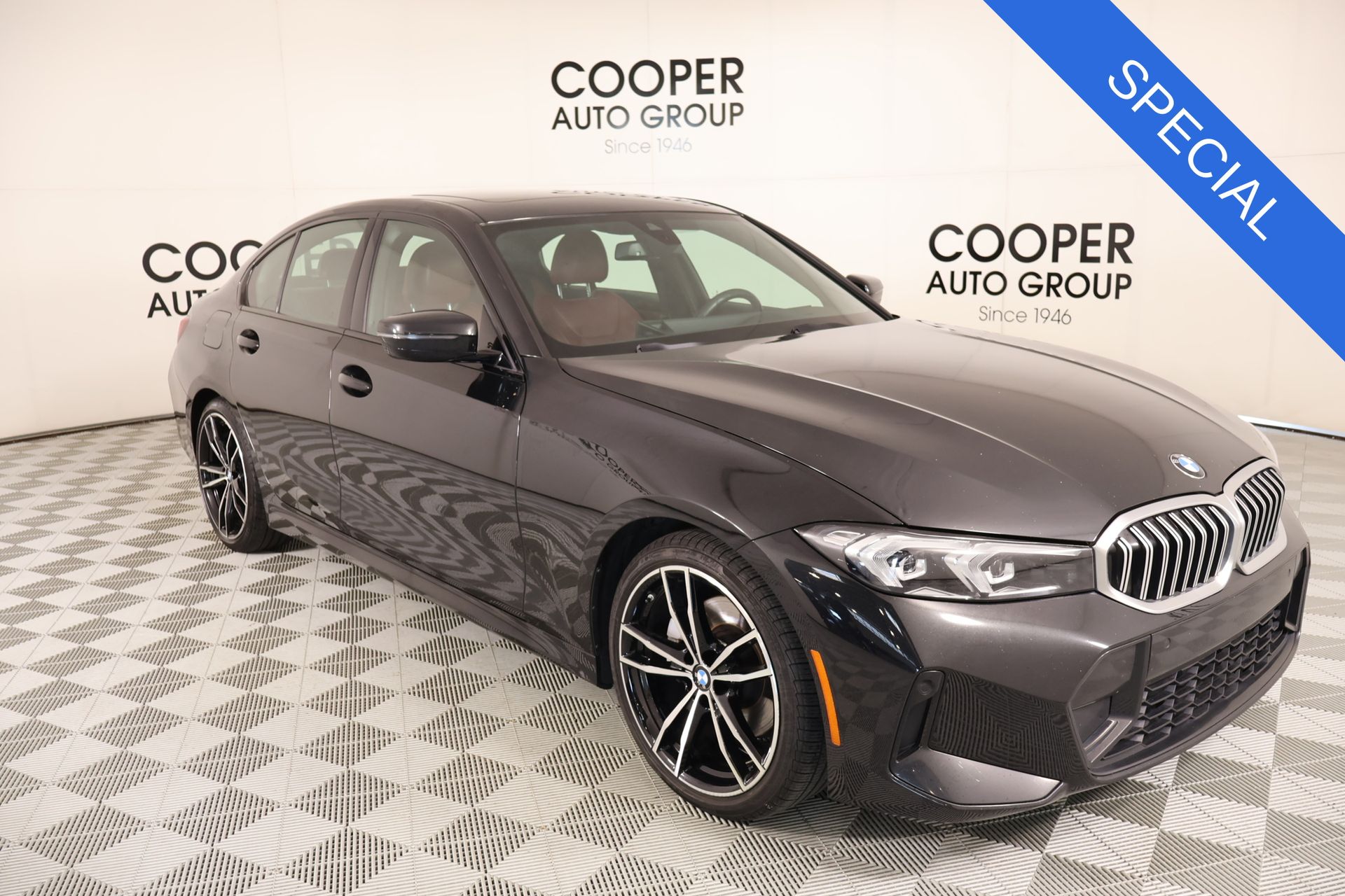 Black Sapphire Metallic 2023 BMW 3 Series Sedan All-Wheel Drive 8-Speed Automatic