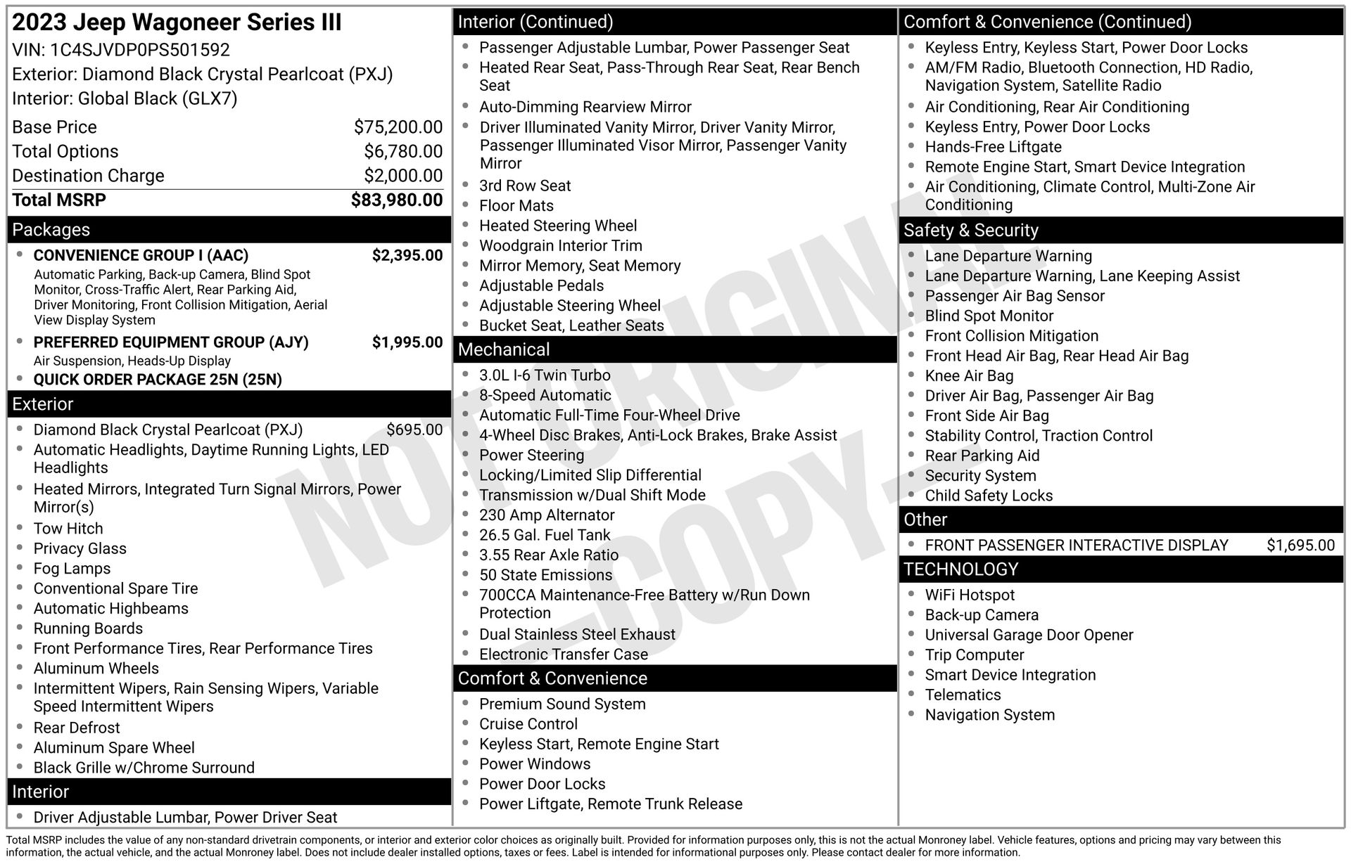2023 JEEP WAGONEER - Image 3