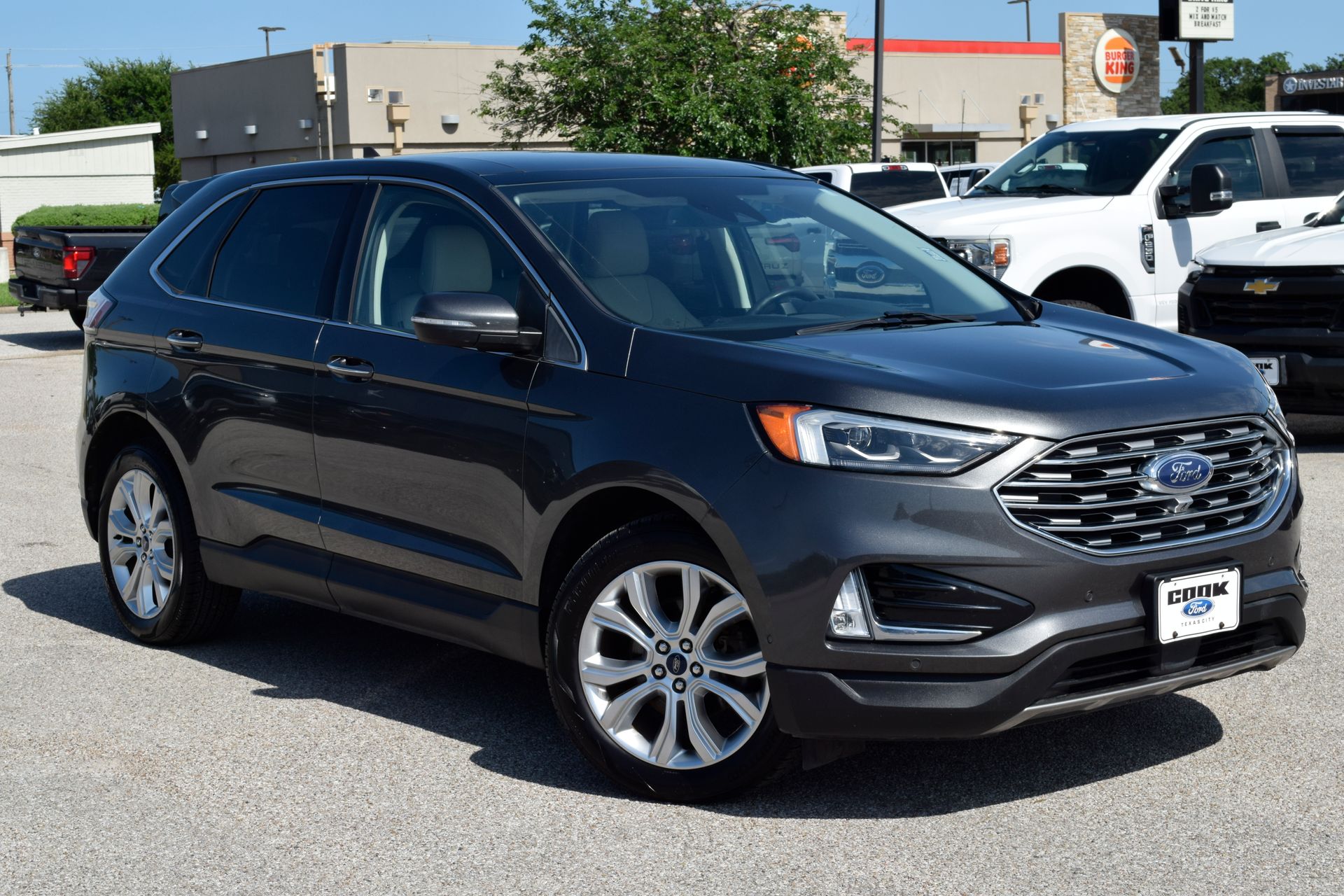 2020 Ford Edge Titanium Gray at DeMontrond Mazda