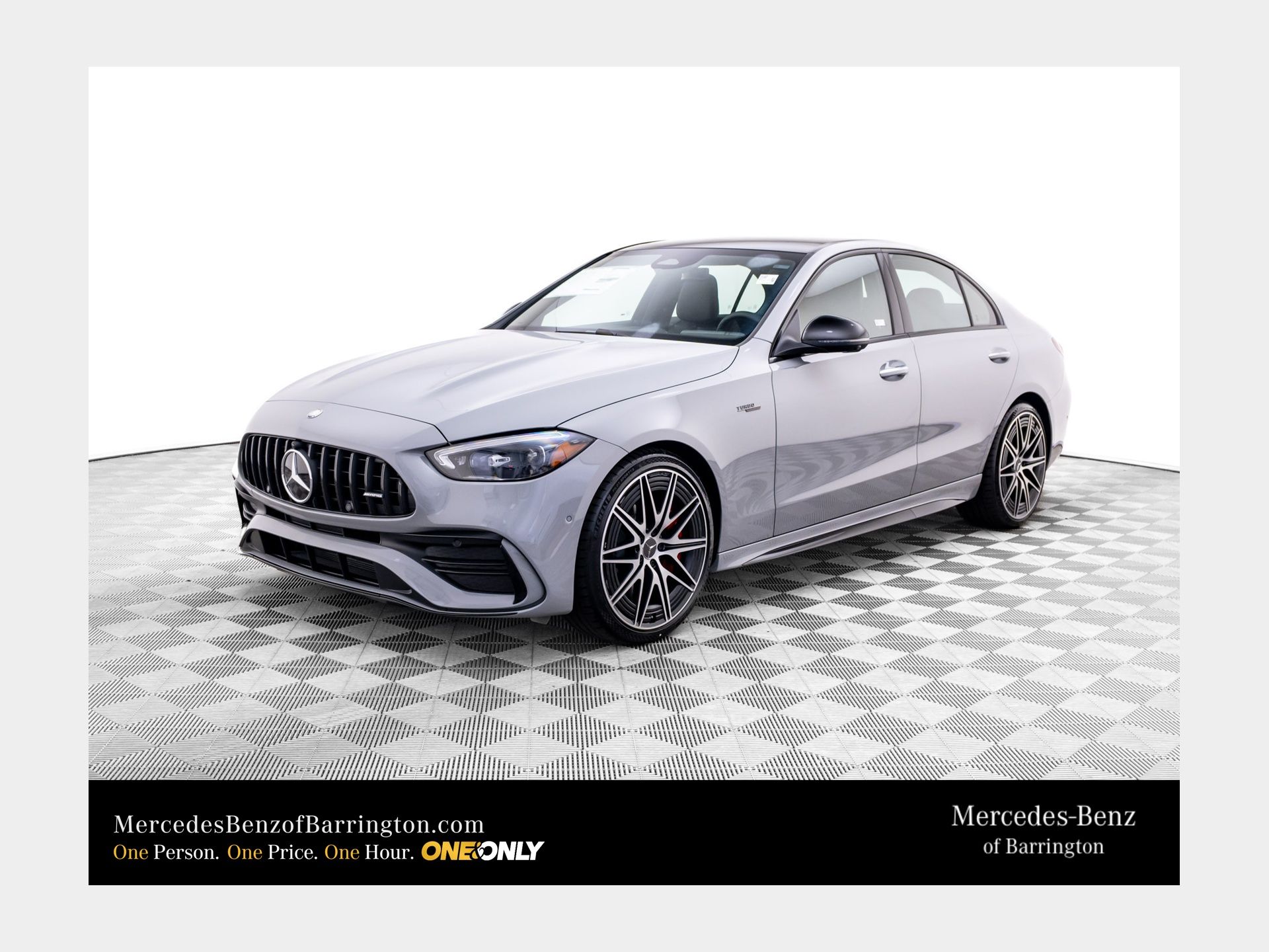 Gray (MANUFAKTUR Alpine Grey) 2026 Mercedes-Benz C-Class Sedan All-Wheel Drive 9-Speed Automatic
