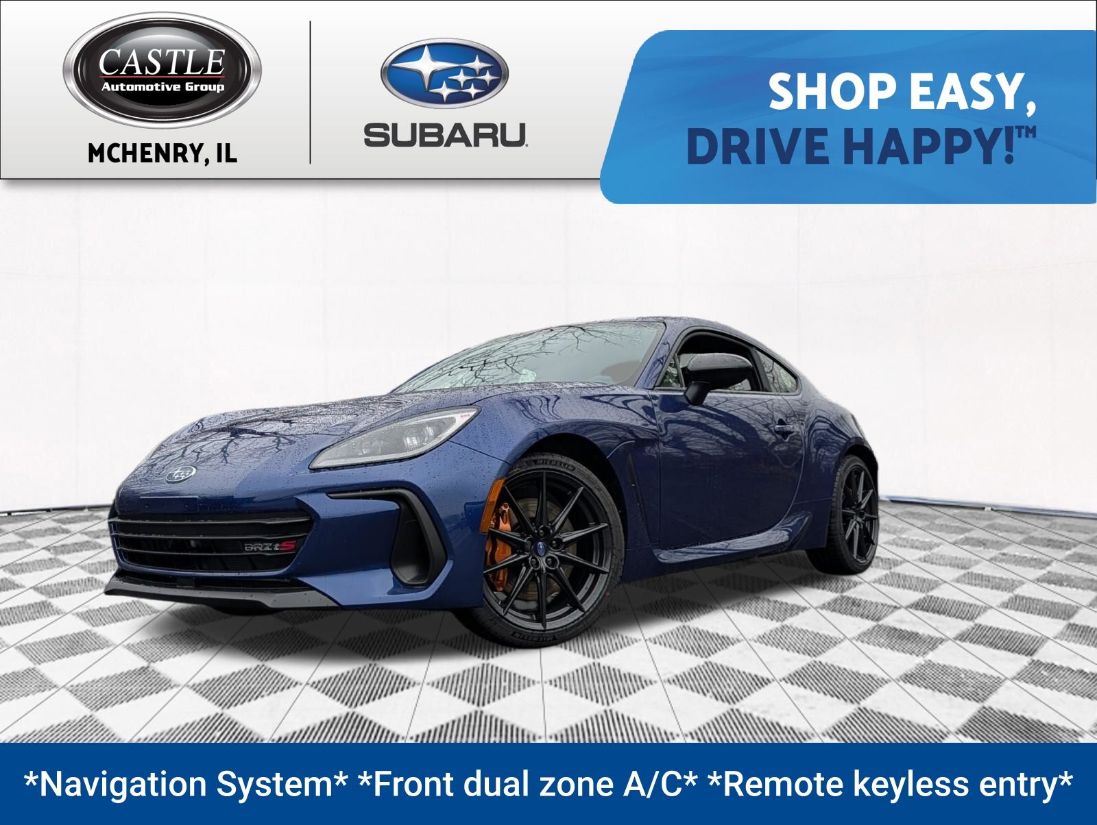 Sapphire Blue Pearl 2026 Subaru BRZ tS RWD Coupe Rear-Wheel Drive 6-Speed Manual