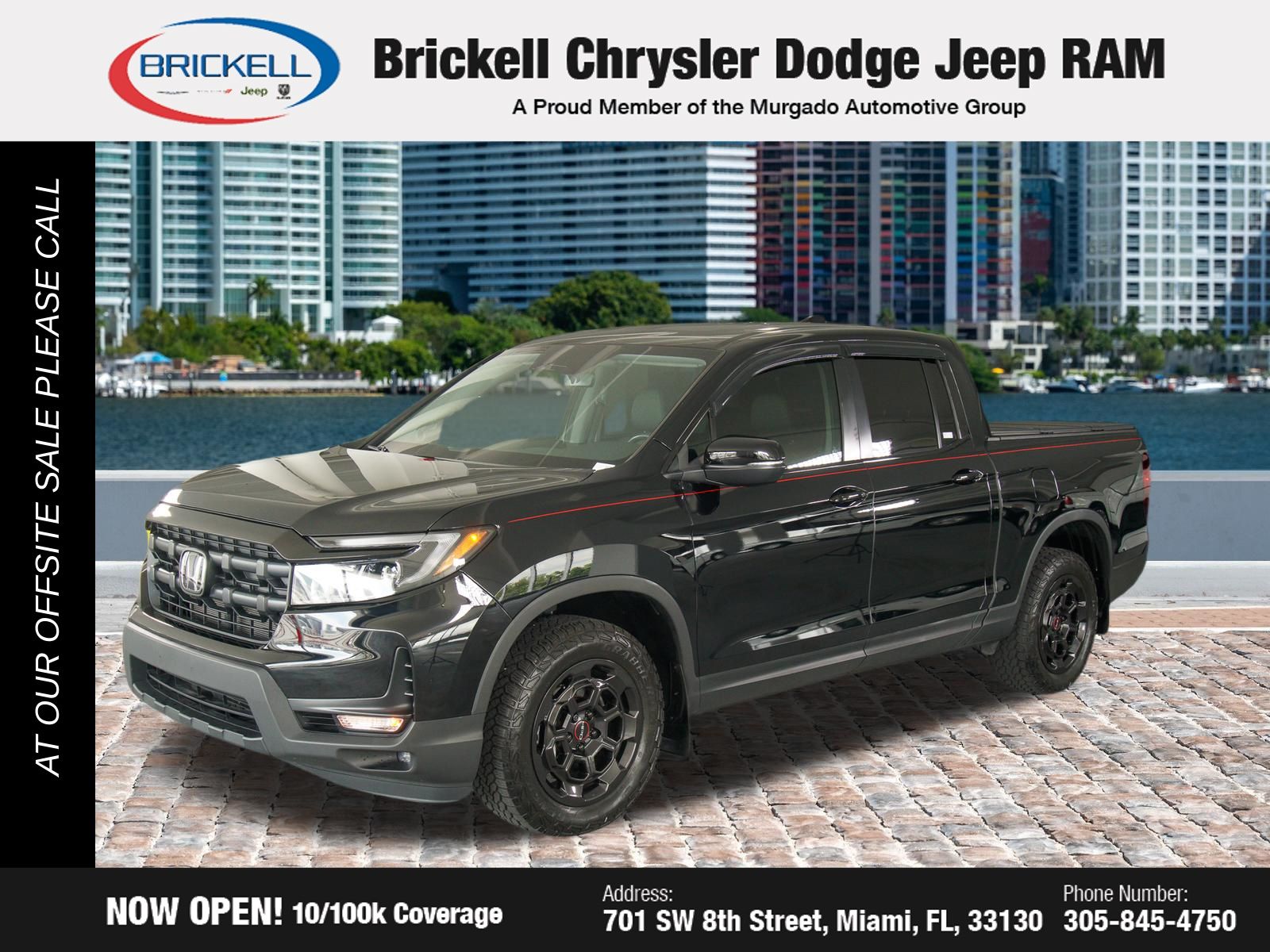 Black 2025 Honda Ridgeline Pickup Truck All-Wheel Drive 9-Speed Automatic