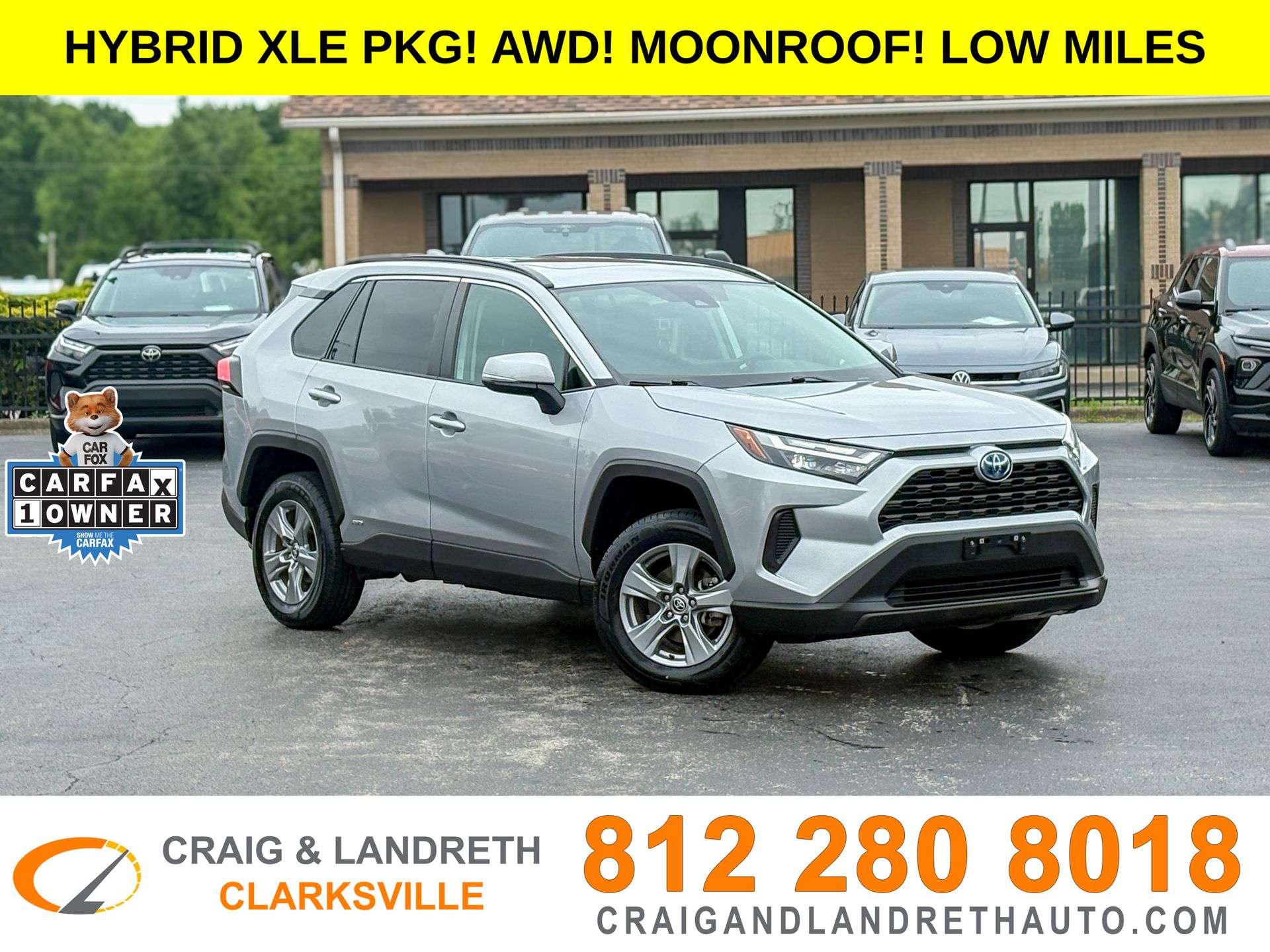 Silver Sky Metallic 2022 Toyota RAV4 Hybrid XLE AWD SUV / Crossover All-Wheel Drive Continuously Variable Transmission