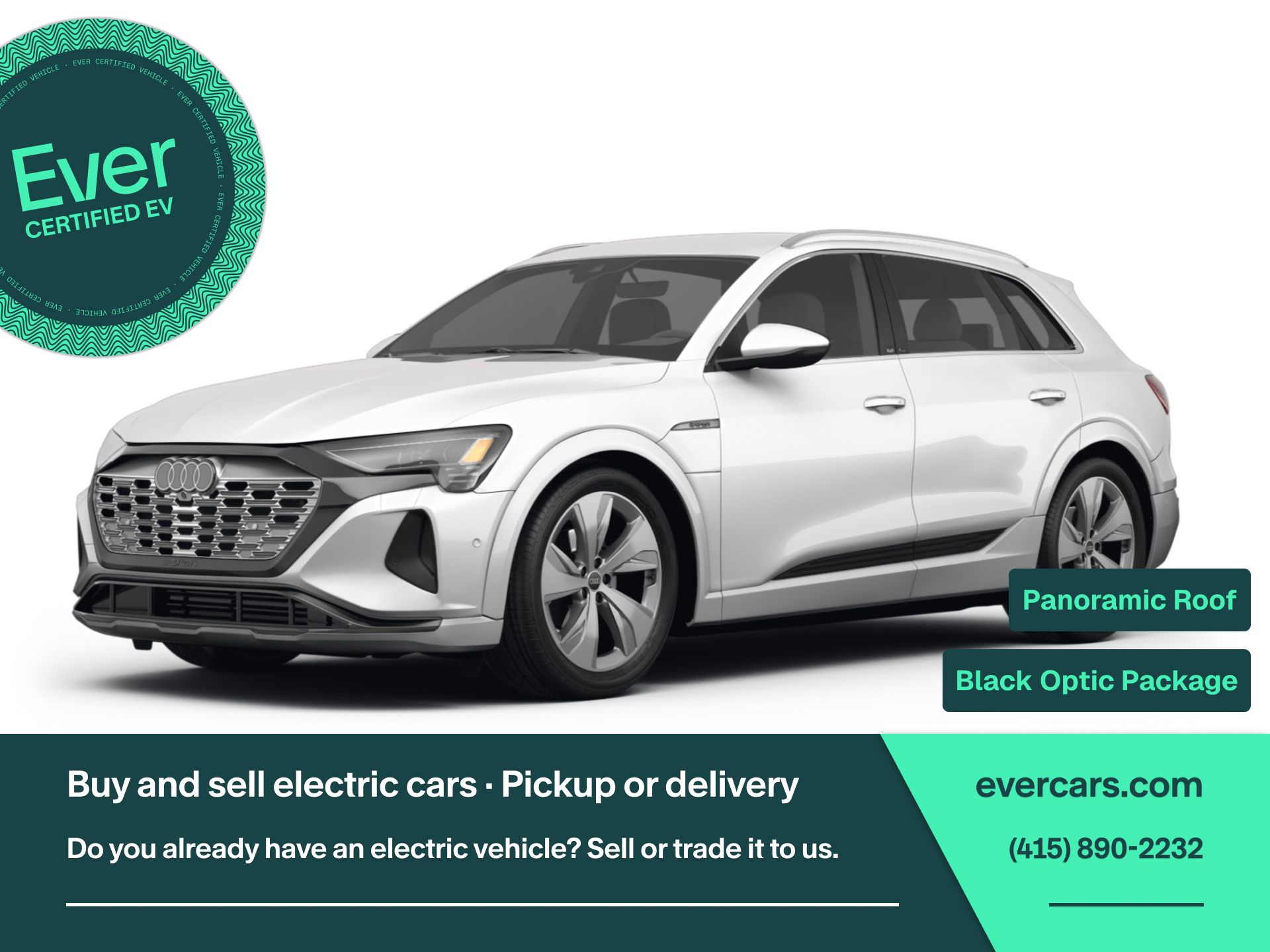 Black 2024 Audi Q8 e-tron quattro Prestige AWD SUV / Crossover All-Wheel Drive Automatic