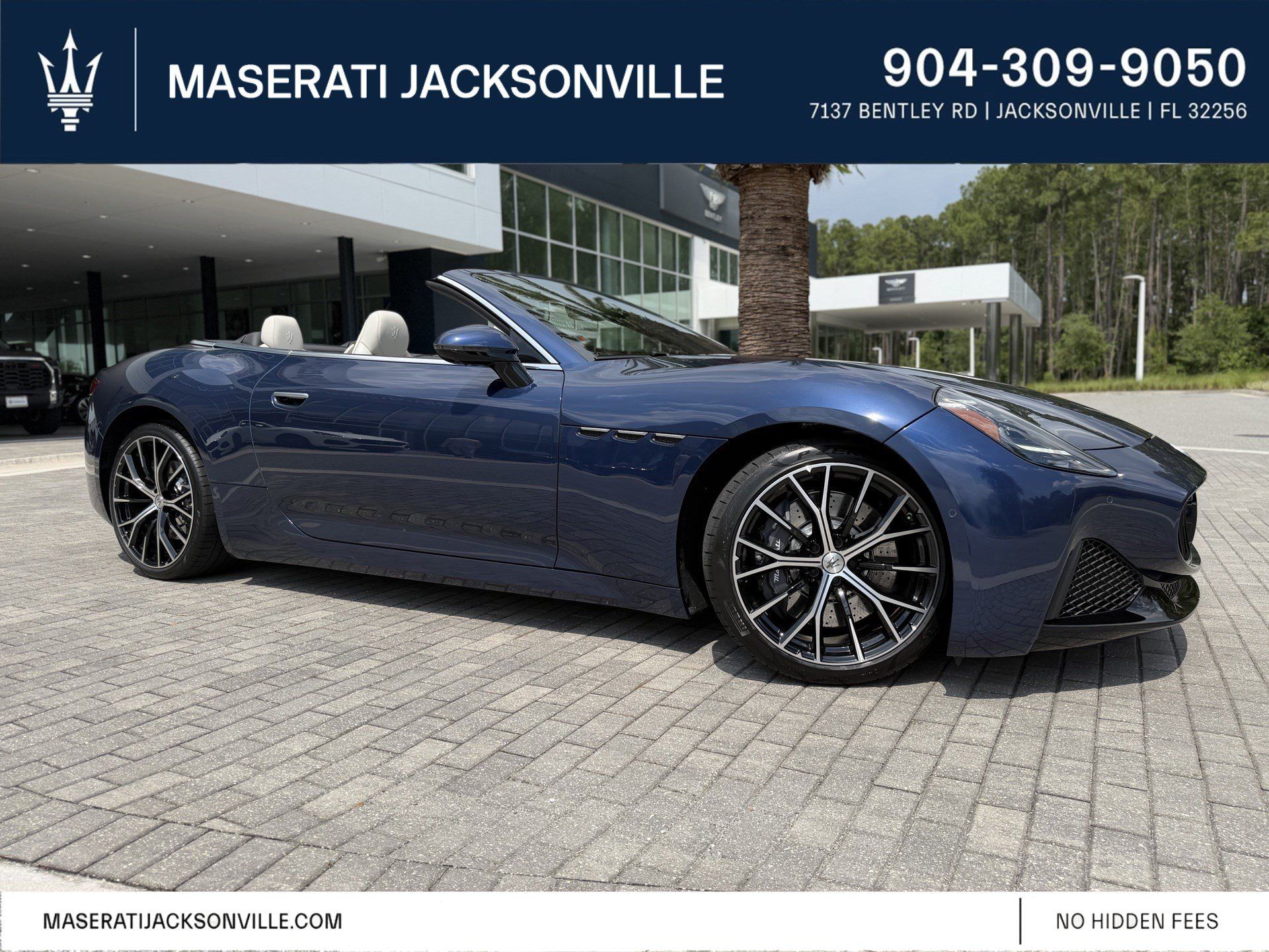 Blue 2026 Maserati GranCabrio Convertible All-Wheel Drive 8-Speed Automatic