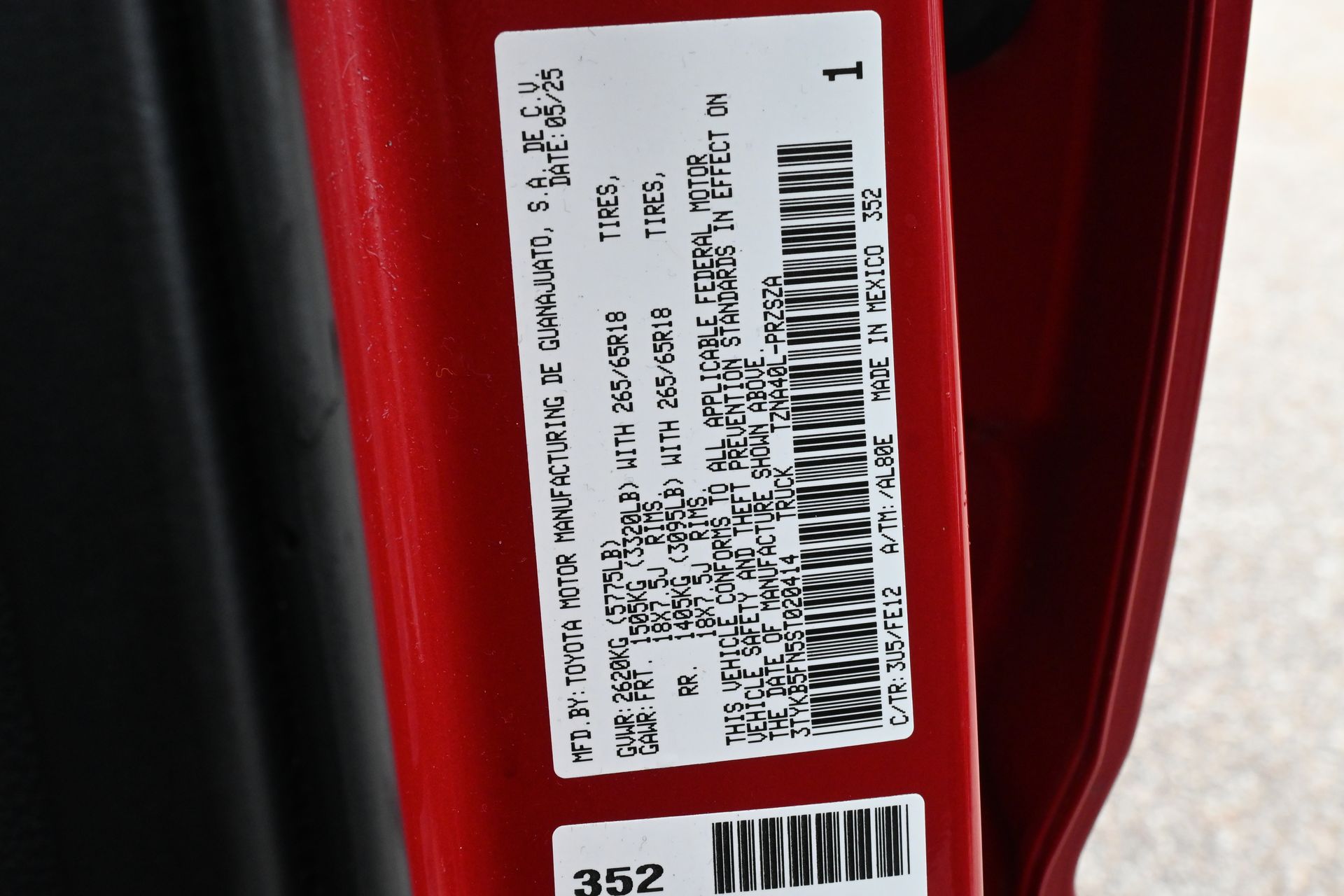 2025 Toyota Tacoma TRD Sport Red at Community Toyota