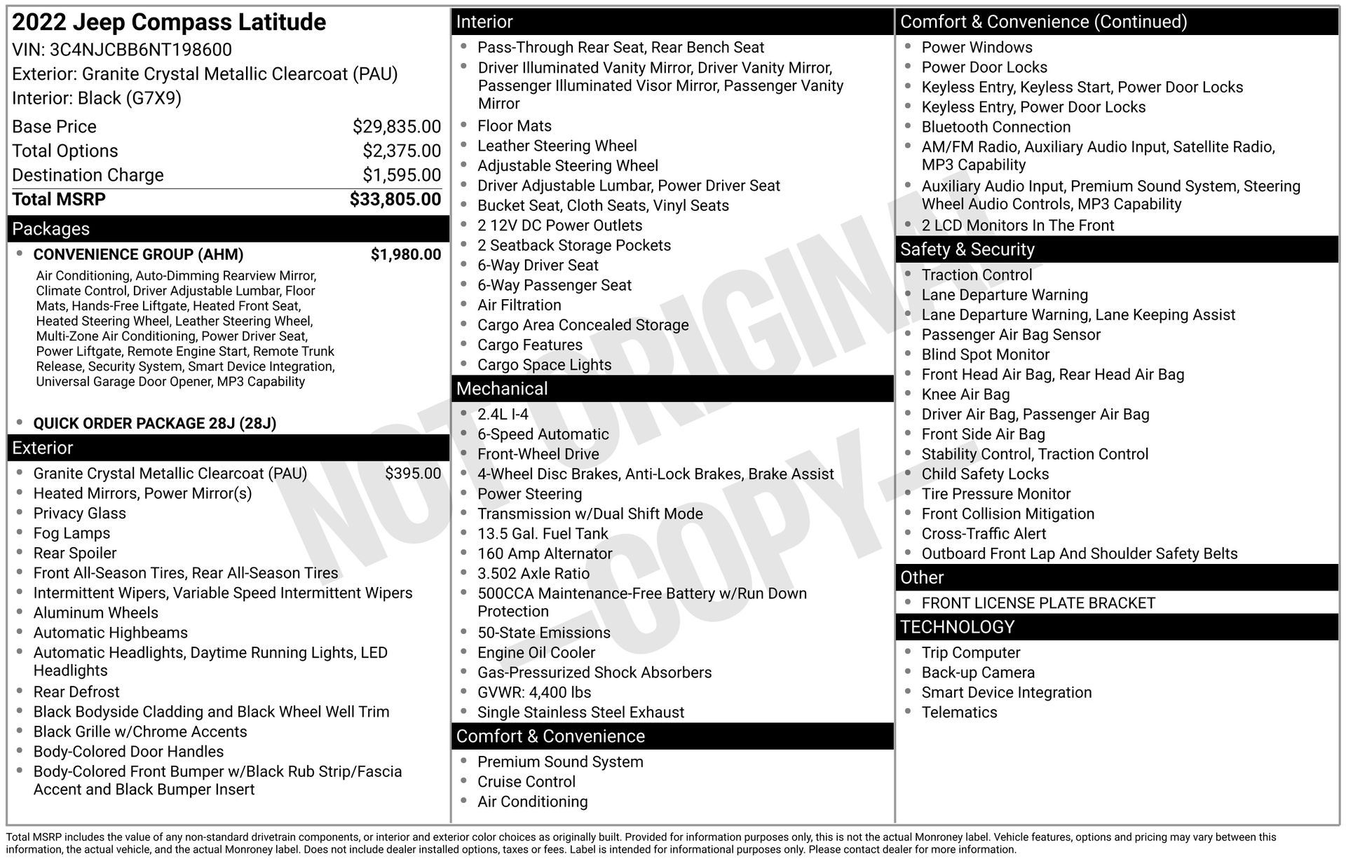 2022 JEEP COMPASS - Image 3