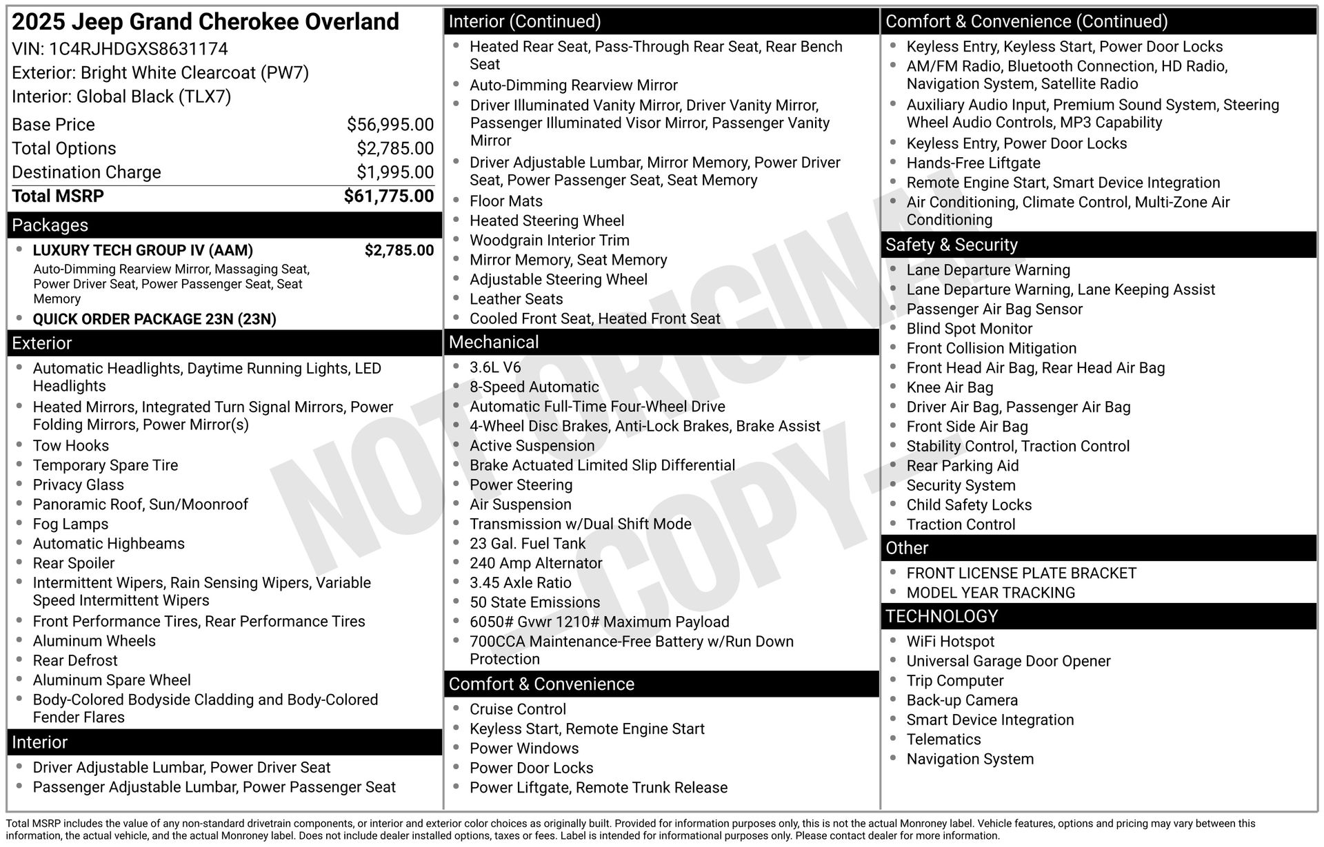2025 JEEP GRAND CHEROKEE - Image 3