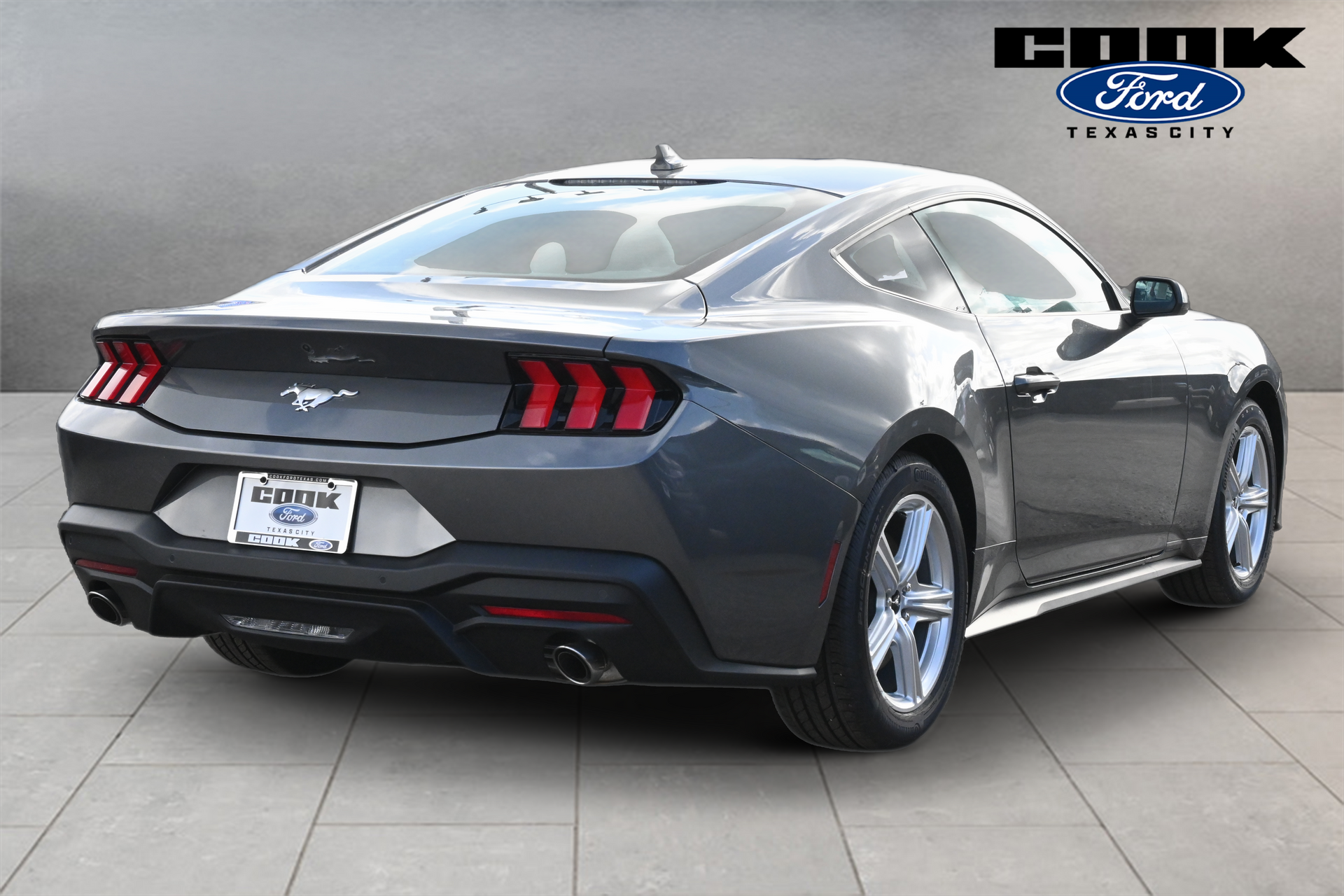 2026 Ford Mustang EcoBoost Gray at Cook Ford
