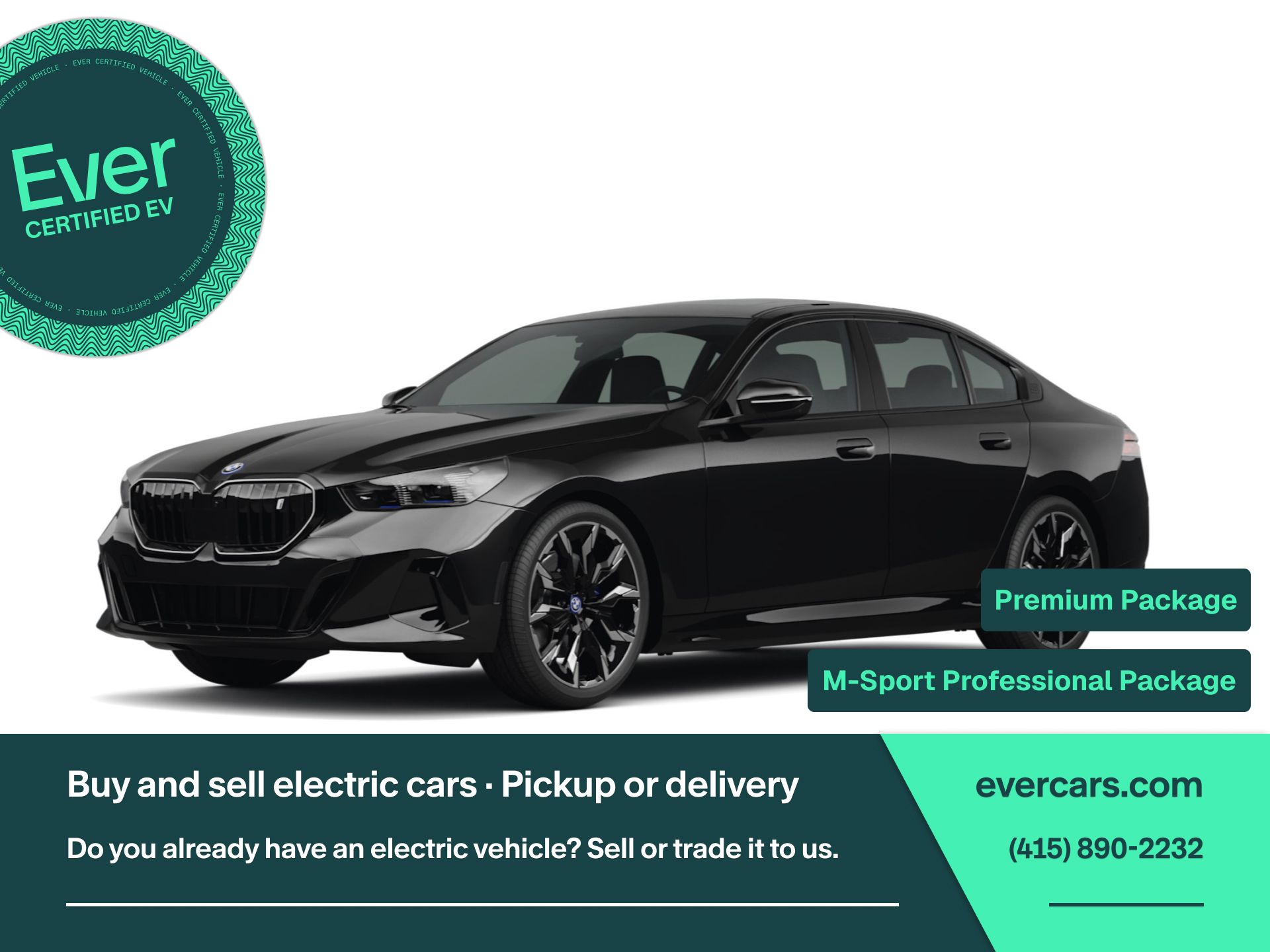 Black Sapphire Metallic 2025 BMW i5 Sedan All-Wheel Drive Automatic