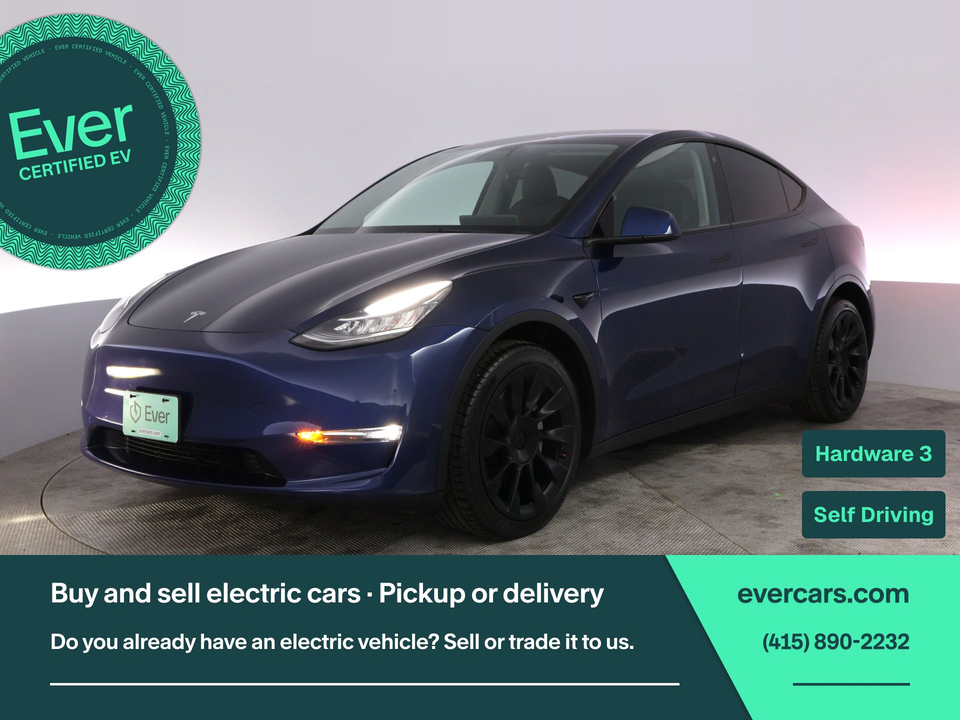 Blue 2022 Tesla Model Y Long Range AWD SUV / Crossover All-Wheel Drive 1-Speed Automatic