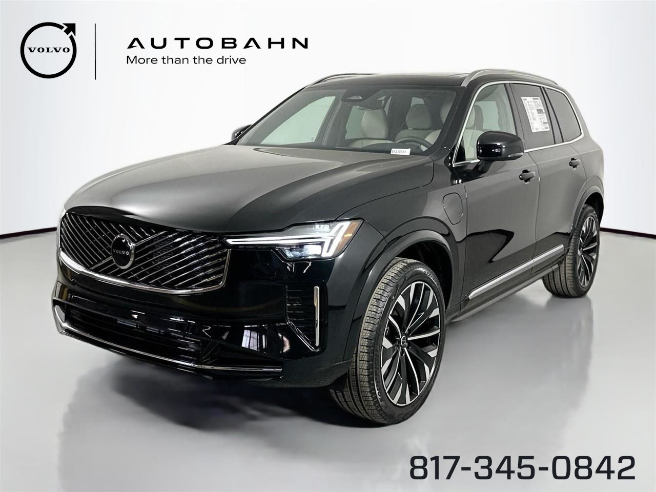 Onyx Black Metallic 2025 Volvo XC90 T8 Core Bright Theme eAWD SUV / Crossover All-Wheel Drive Automatic