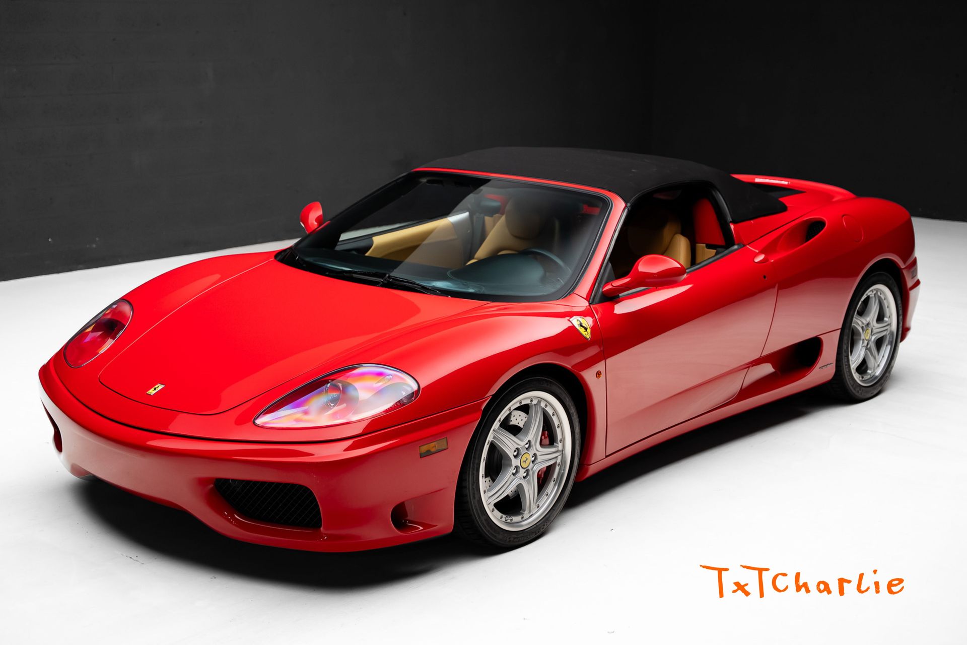 Red 2002 Ferrari 360 Spider RWD Convertible Rear-Wheel Drive 6-Speed Manual