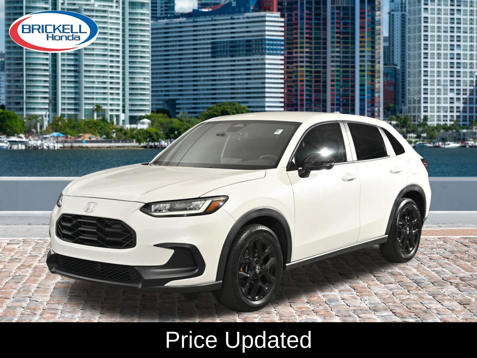 Platinum White Pearl 2024 Honda HR-V SUV / Crossover Front-Wheel Drive Continuously Variable Transmission