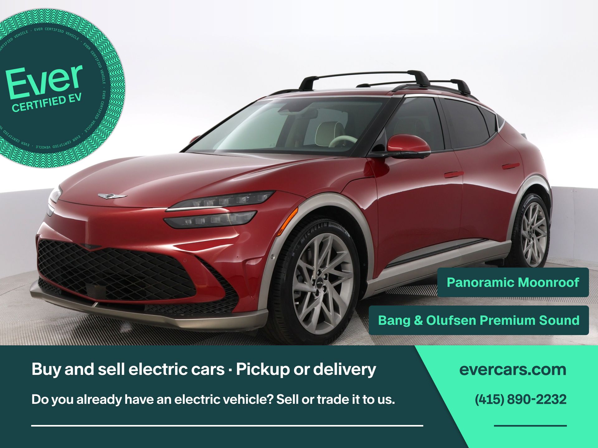 Mauna Red 2023 Genesis GV60 SUV / Crossover All-Wheel Drive 1-Speed Automatic