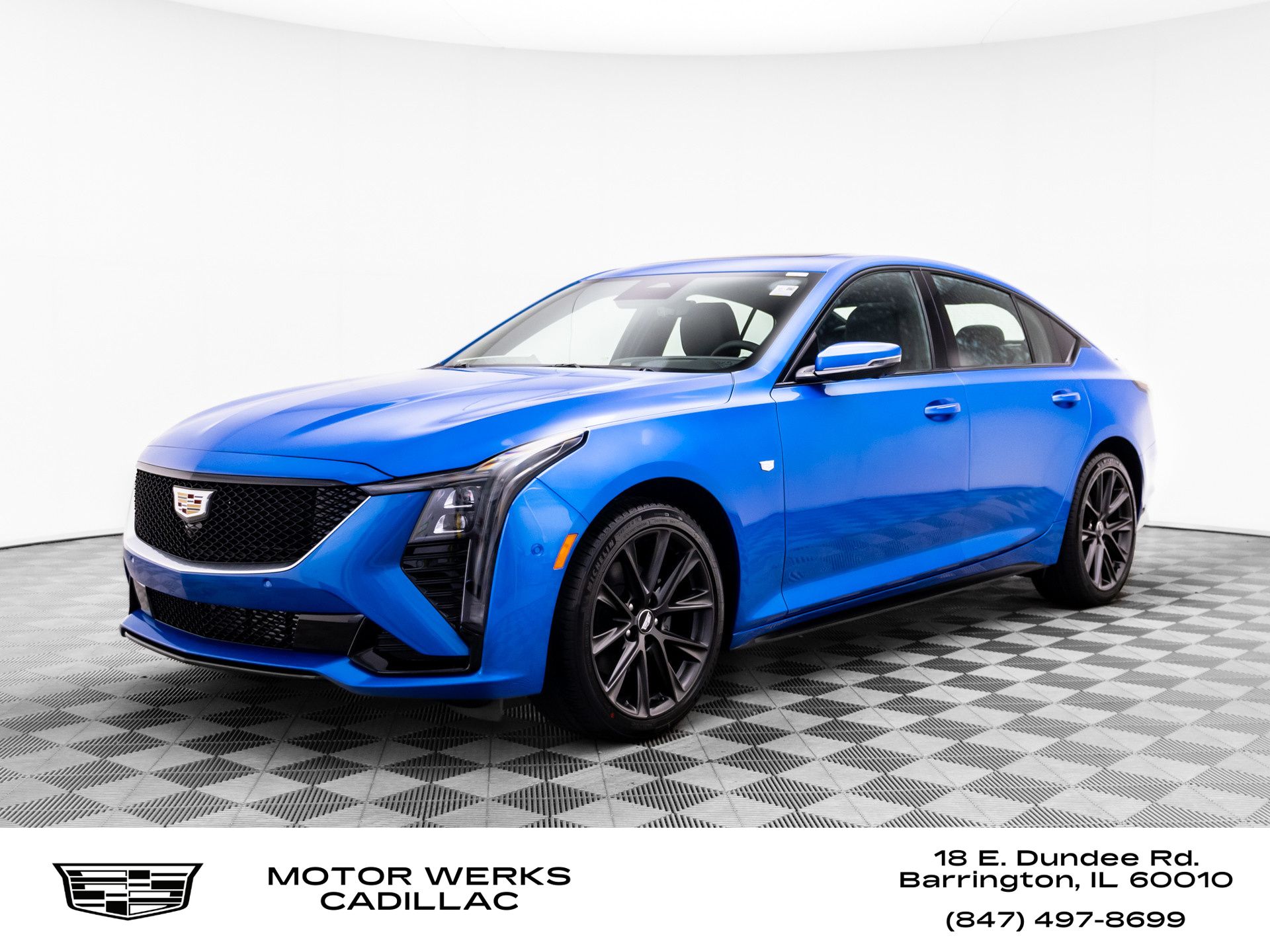 Coastal Blue Metallic 2026 Cadillac CT5 Sedan All-Wheel Drive Automatic