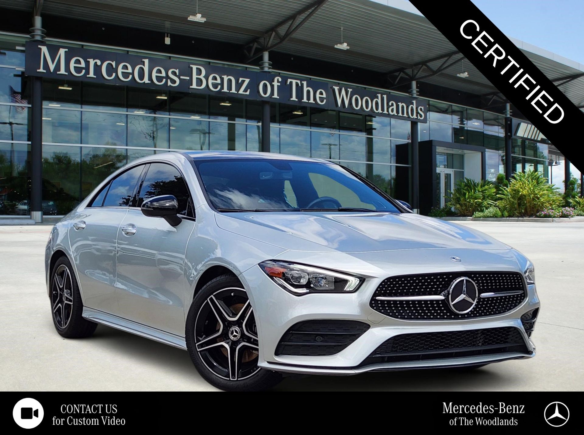 Iridium Silver Metallic 2023 Mercedes-Benz CLA Coupe All-Wheel Drive 7-Speed Automatic