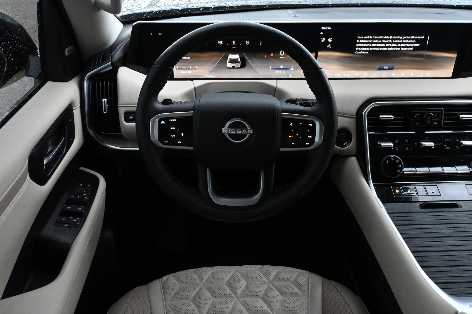 2025 Nissan Armada Platinum White at Central Houston Nissan